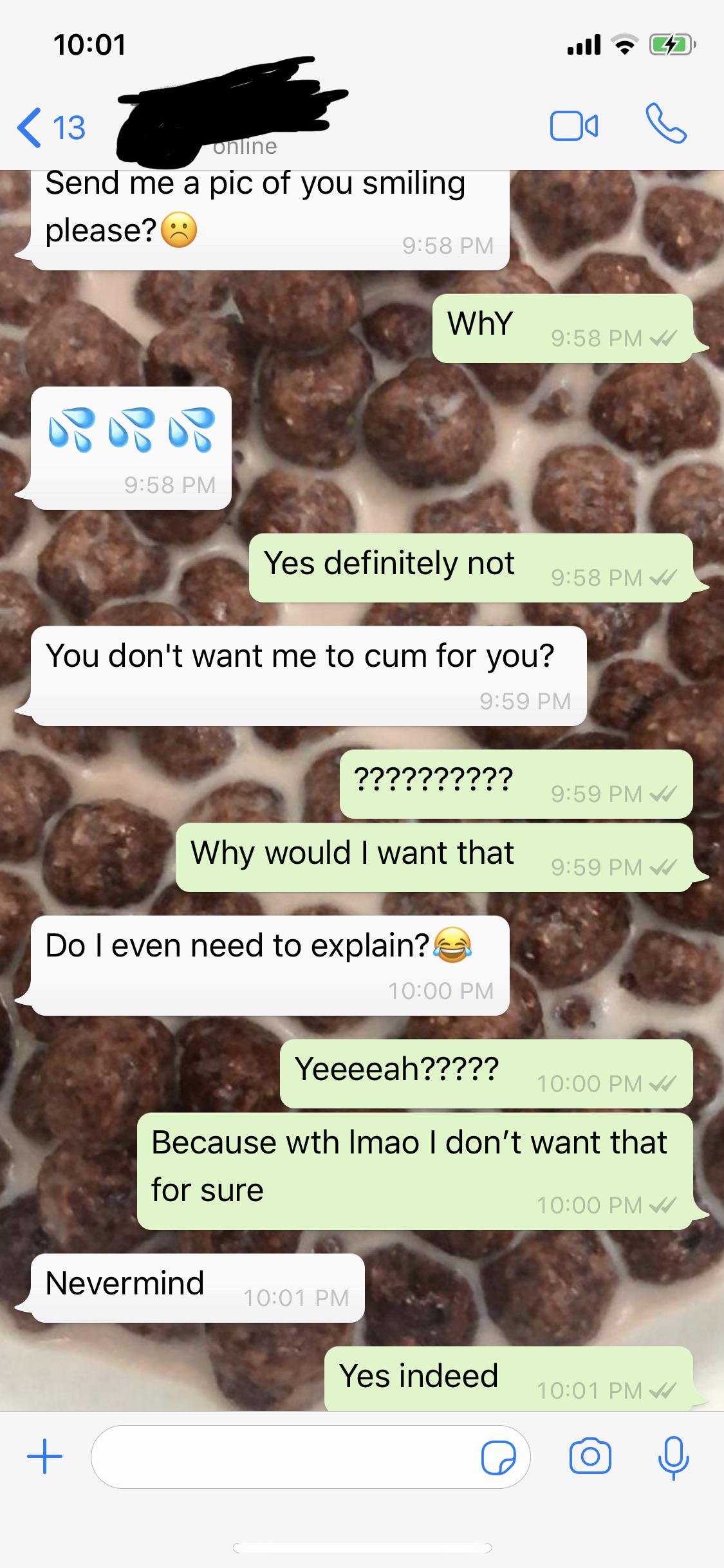 My ex called me after ages and made me unblock him under the ruse that