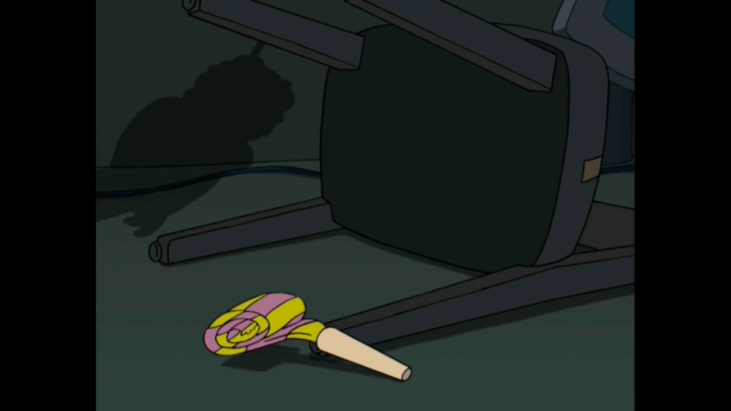 Rewatching Futurama and Nibbler's shadow can be seen in the 1st episode