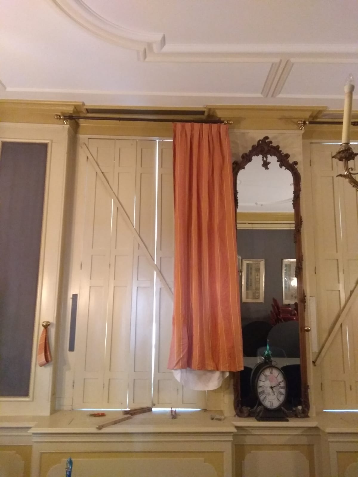 We washed the curtains at work, this is the result of washing them to