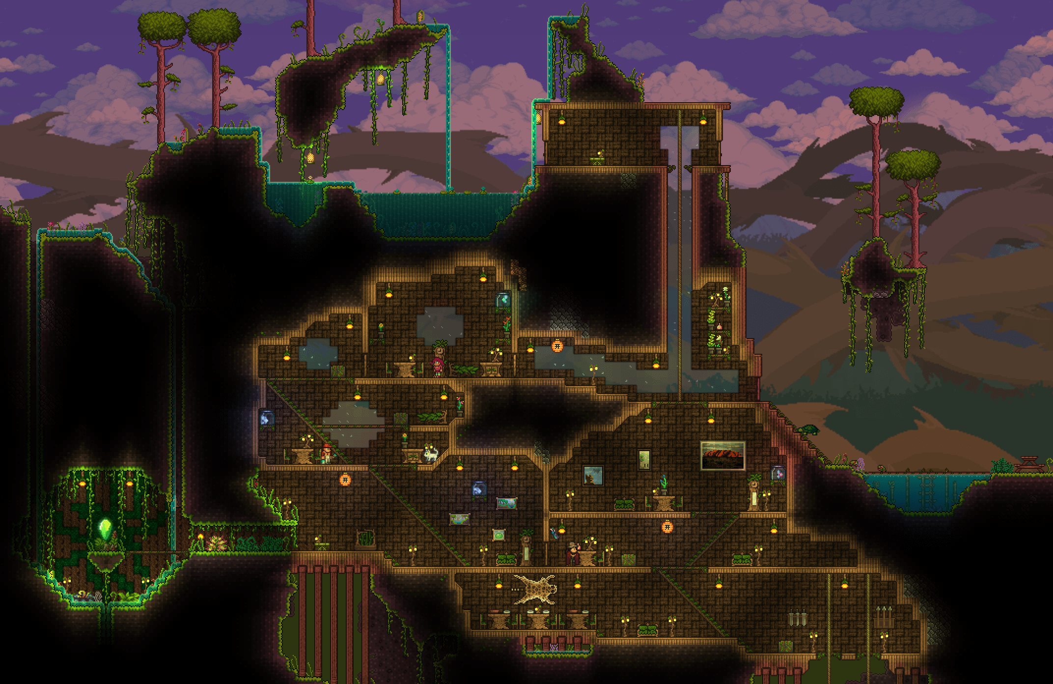 My NPC housing for the jungle biome! r/Terraria