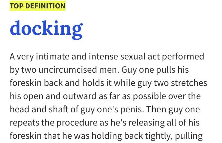 Docking Homosexual Act