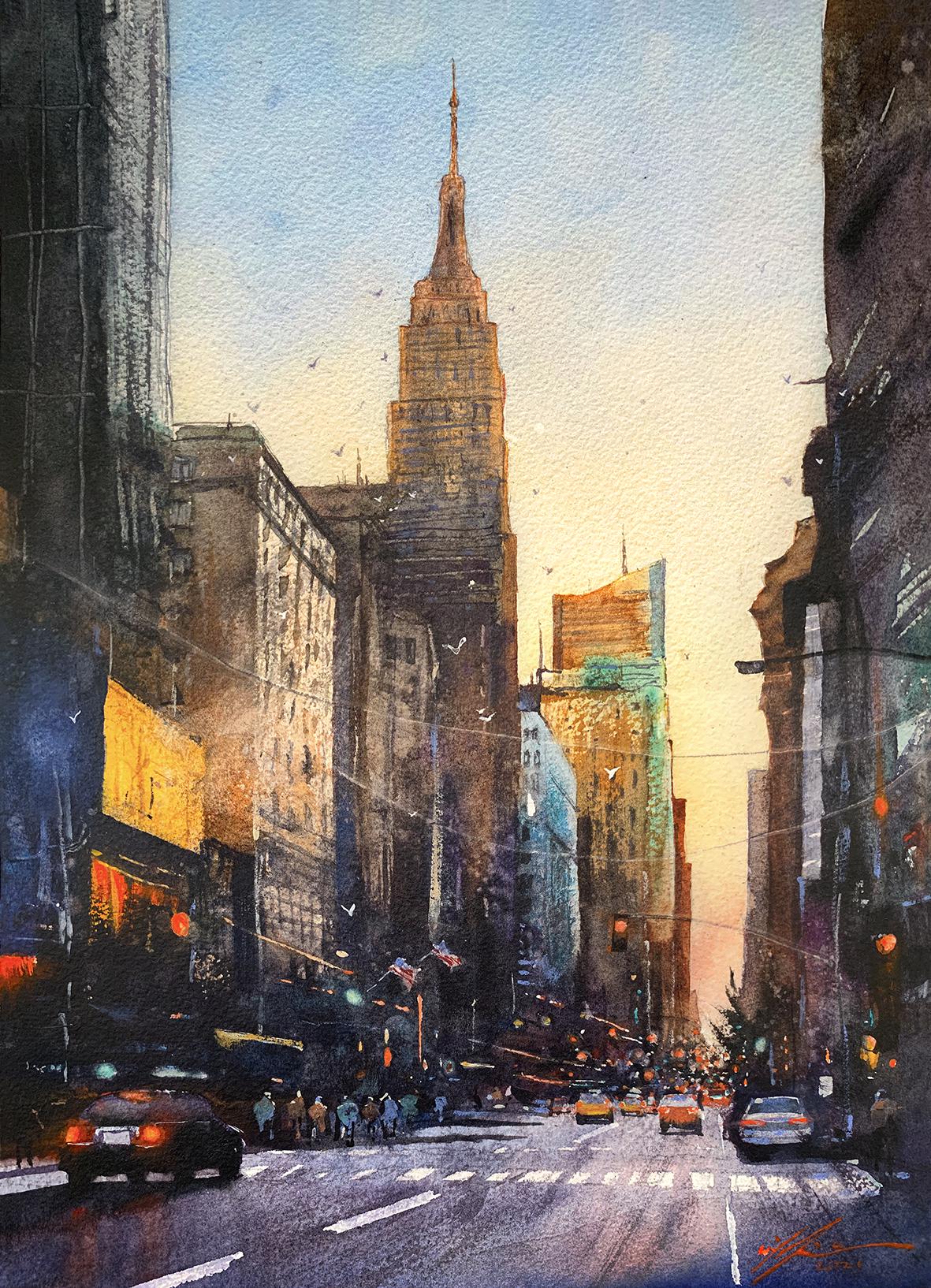 Always wanted to try and paint a New York City scene, this is my first
