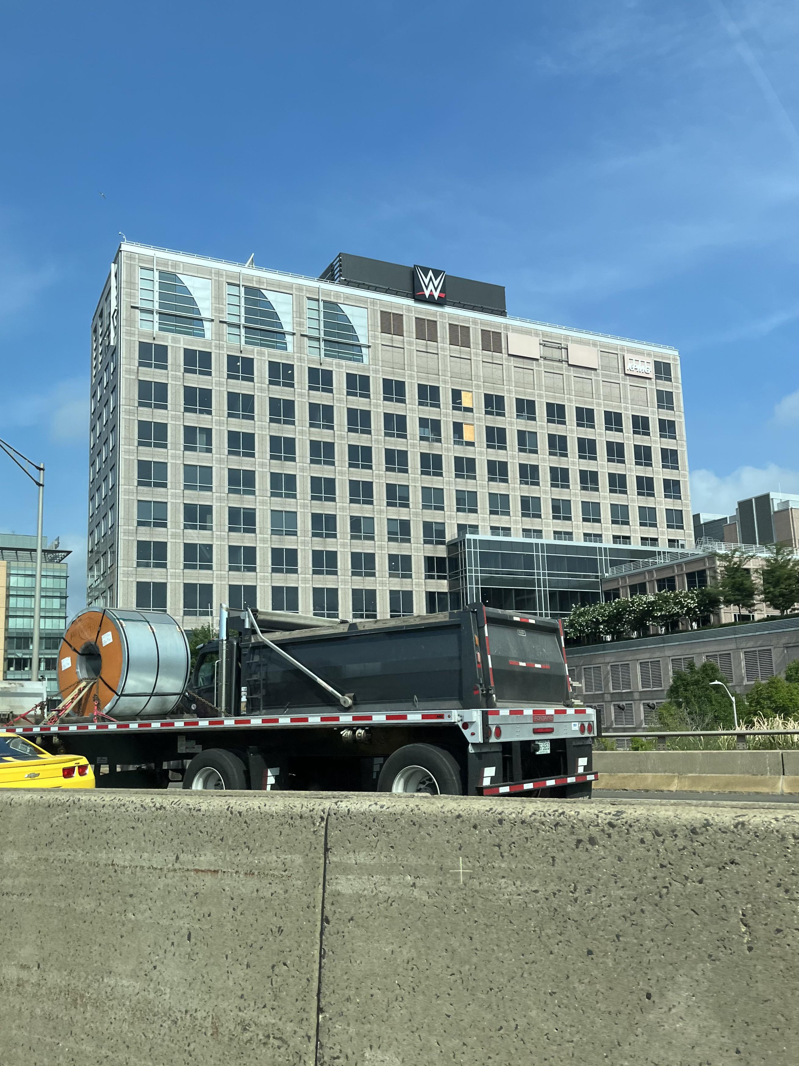 New WWE HQ building in Downtown Stamford (about 2 miles south of Titan