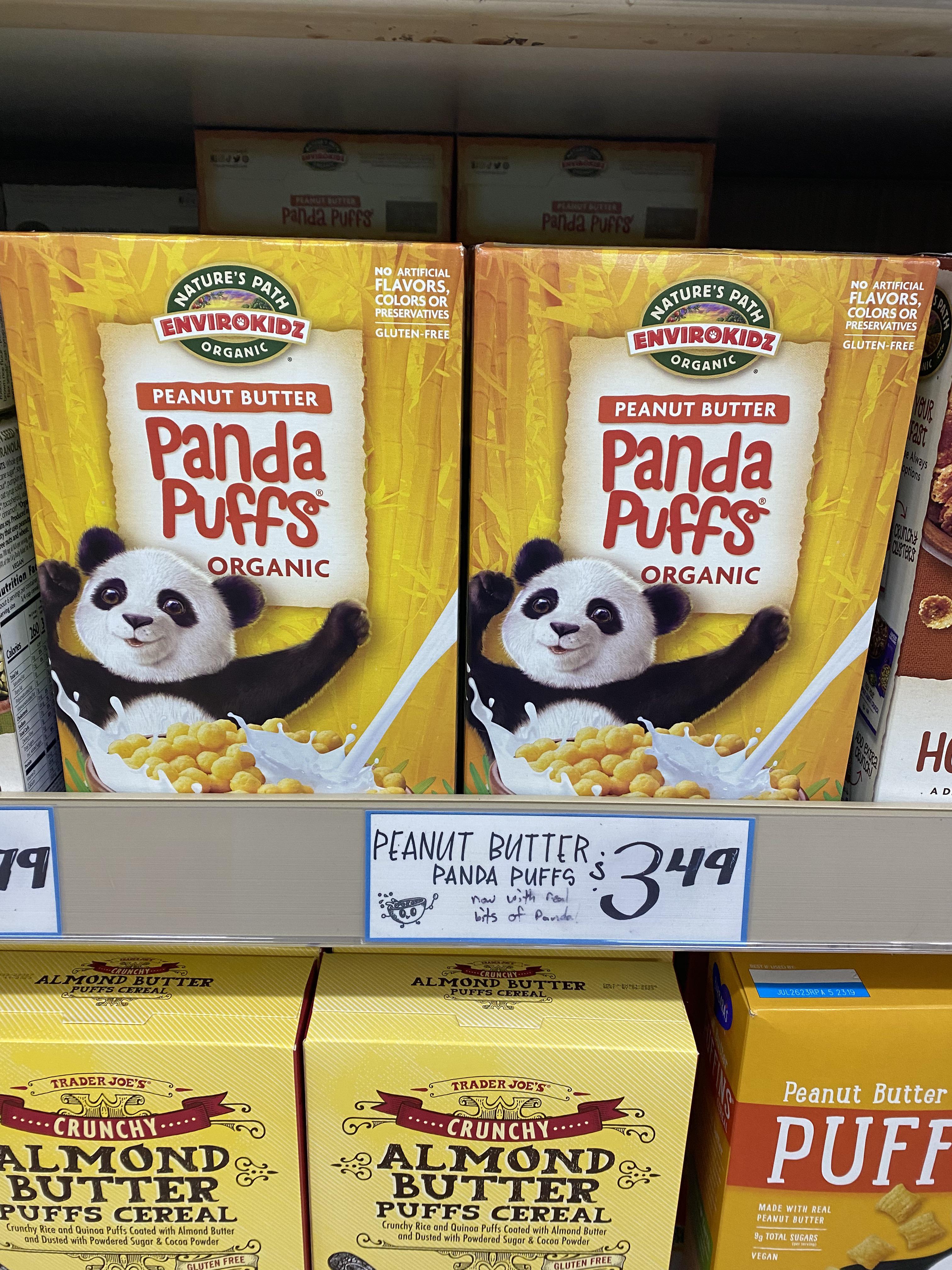 Panda Puffs… now with real bits of panda r/traderjoes