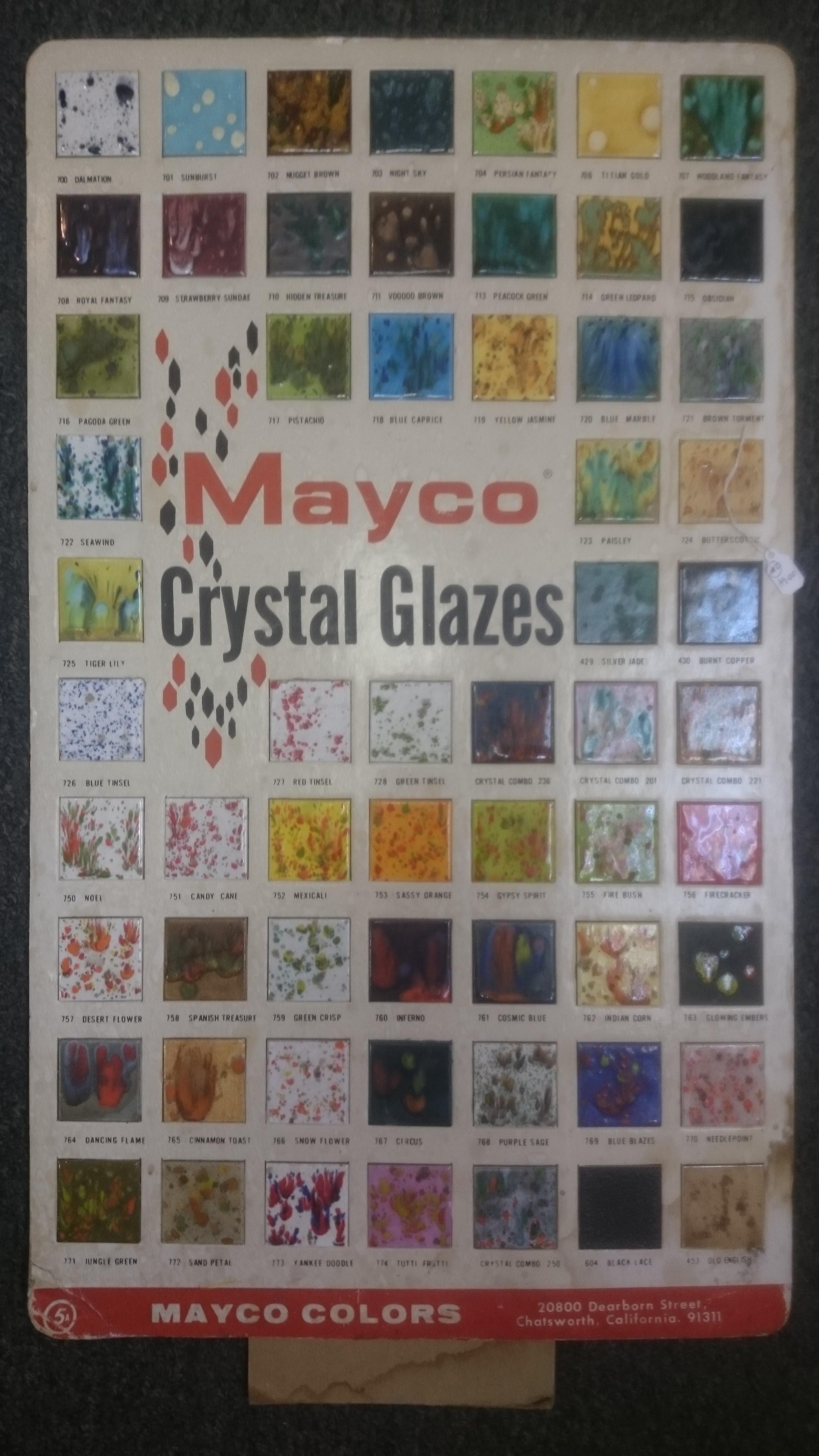 Pallet of Mayco Crystal Glazes r/Pottery