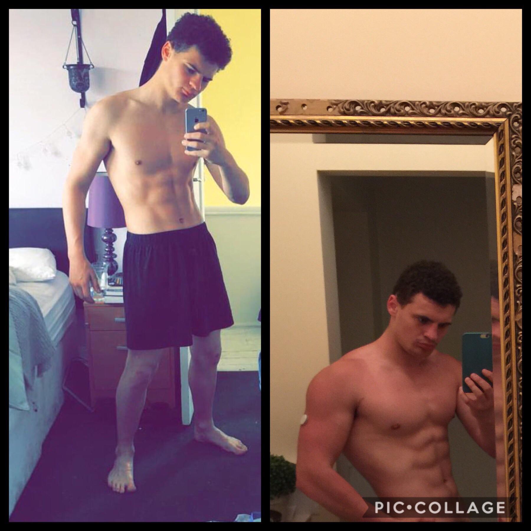 2 year gym transformation. What do you thinks bras? 🤠 nattyorjuice