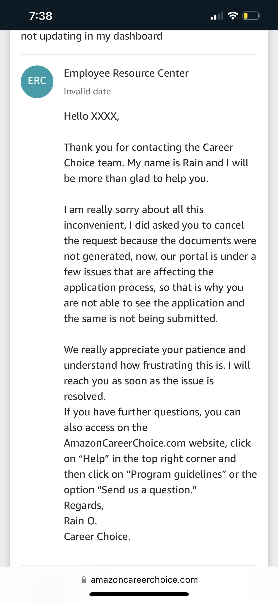 Amazon career choice tuition r/AmazonFC