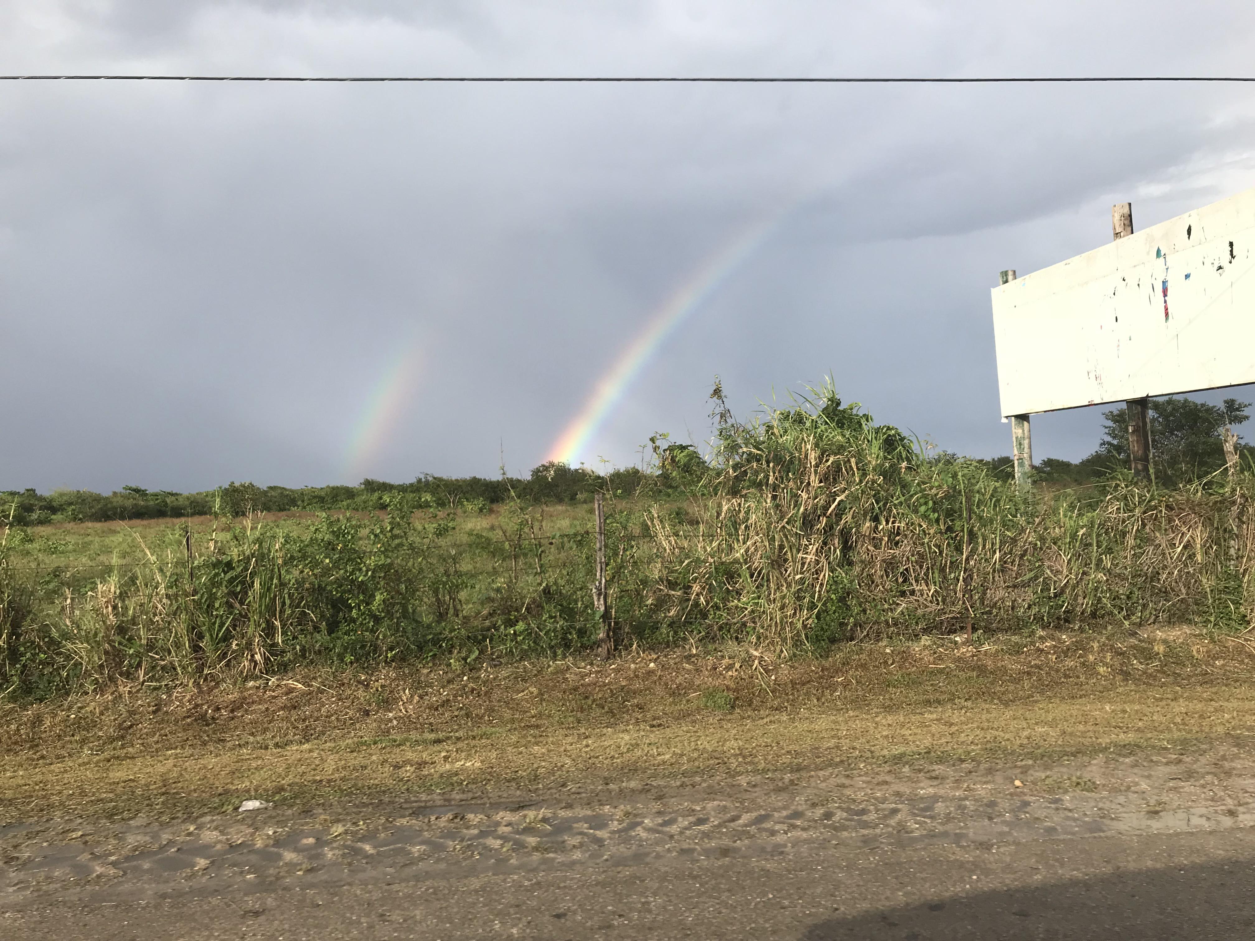 Double Rainbow in Jamaica. r/pics