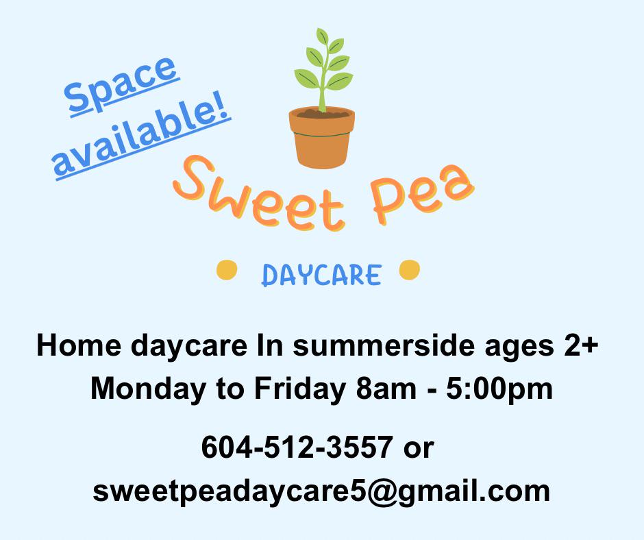Home daycare in Summerside r/PEI
