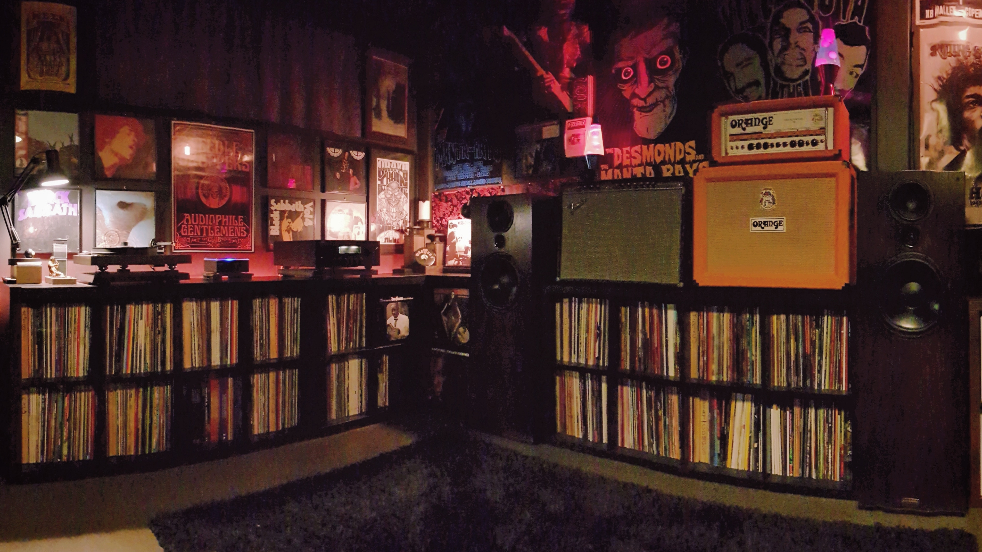 The record section of my shed (some say man cave, but I do not care for