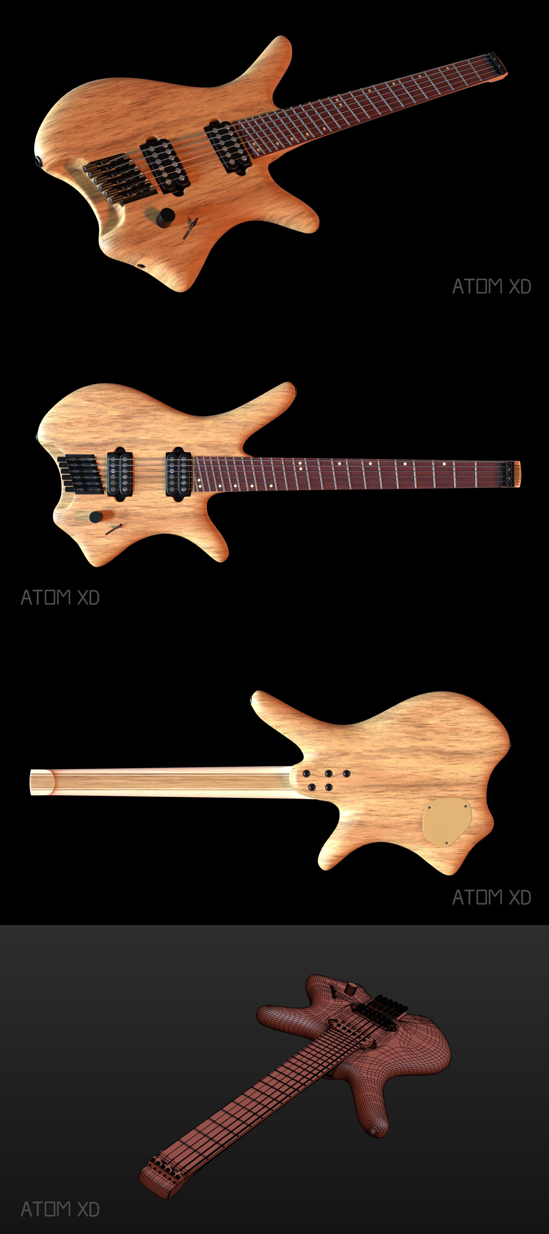 Headless guitar project r/blender