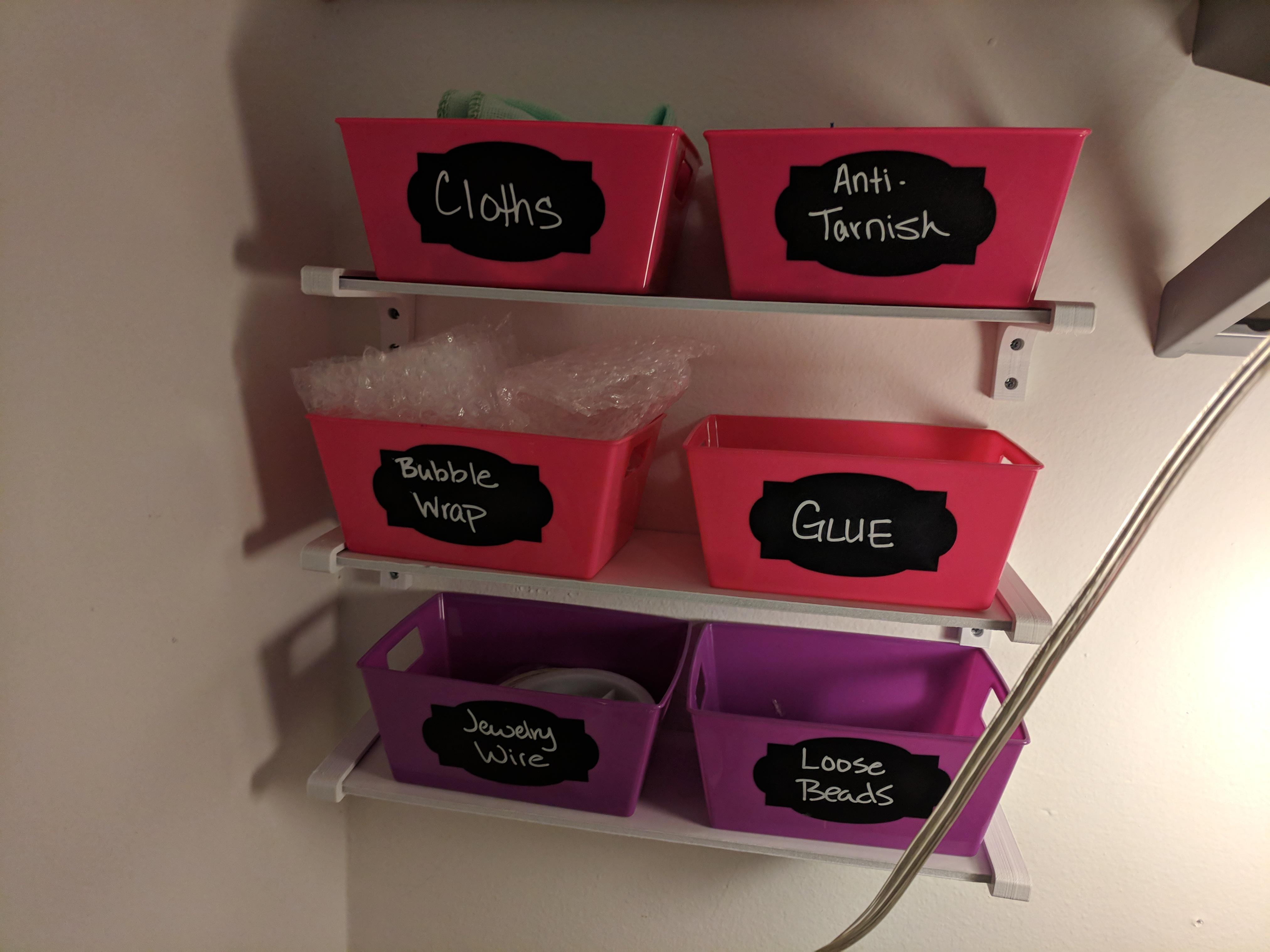 Little shelves to hold Dollar Tree bins r/functionalprint