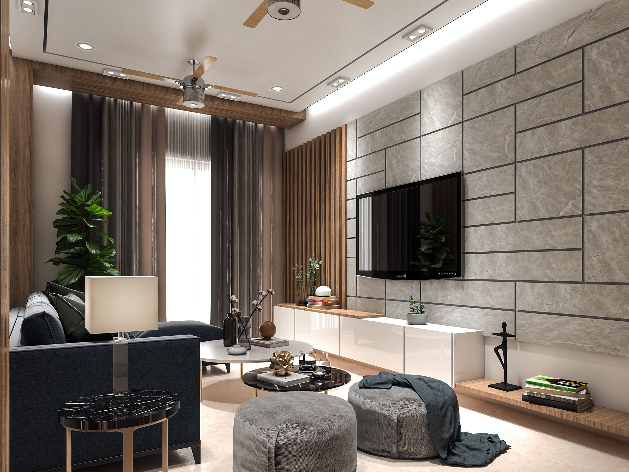 LIVING ROOM RENDER USING VRAY r/3dsmax