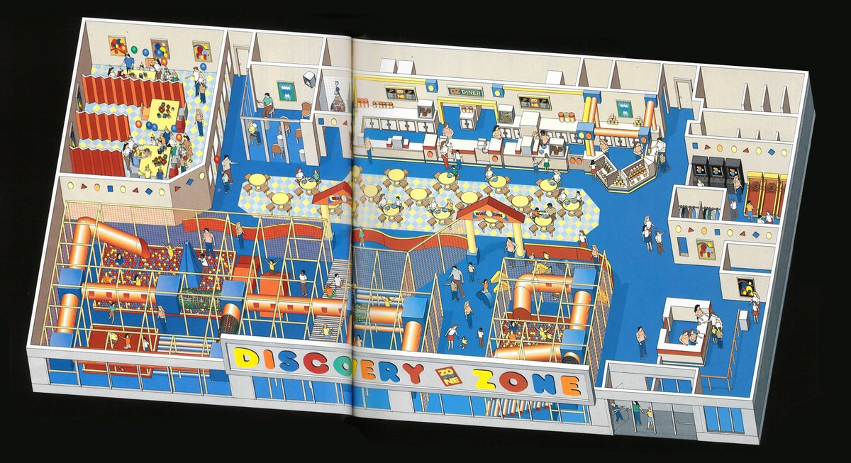 Discovery Zone Map (from American Showcase 18 Illustration, 1995) r