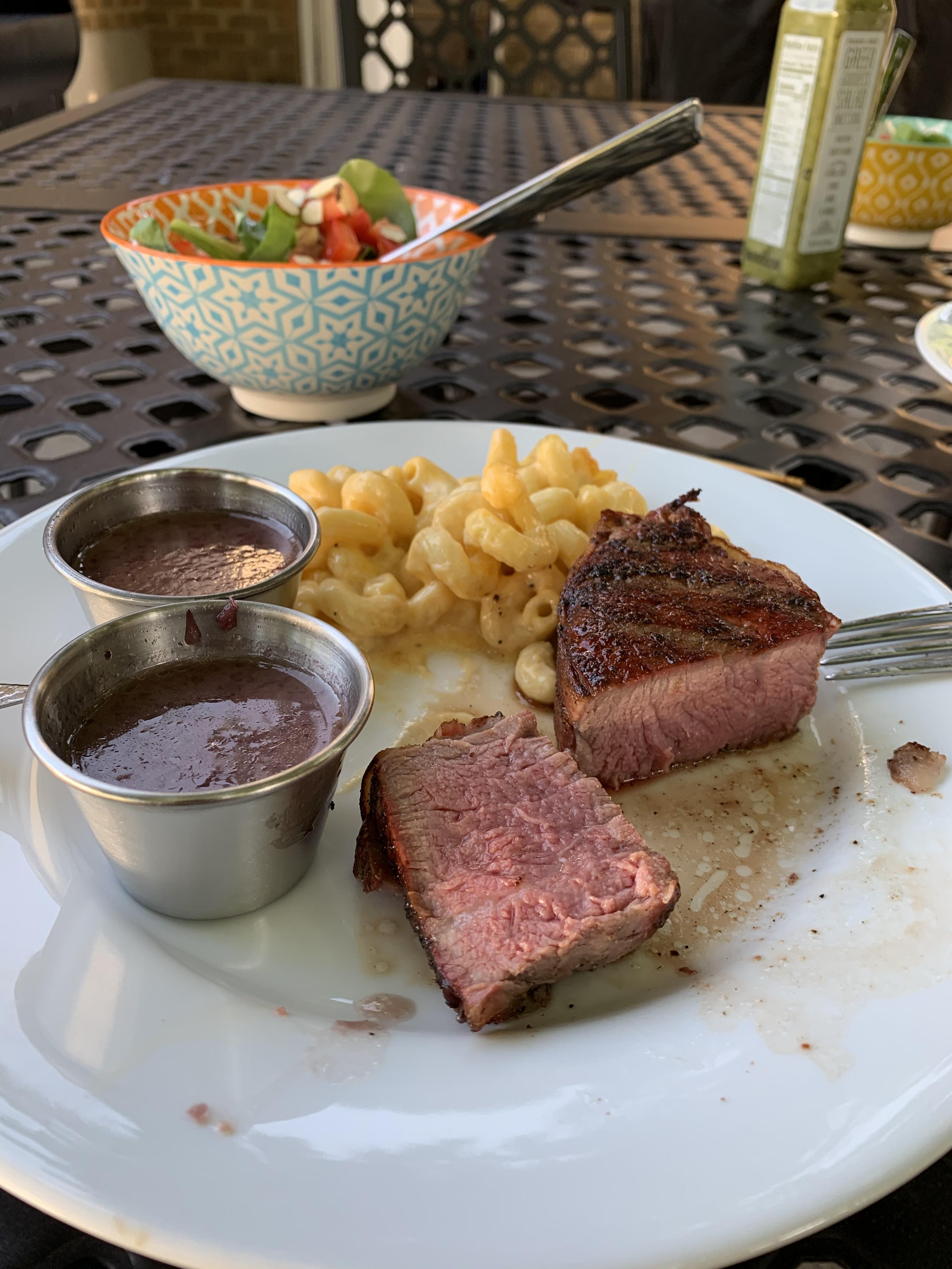 ReverseSeared Filet Mingon with Red Wine Reduction Sauce r/Traeger