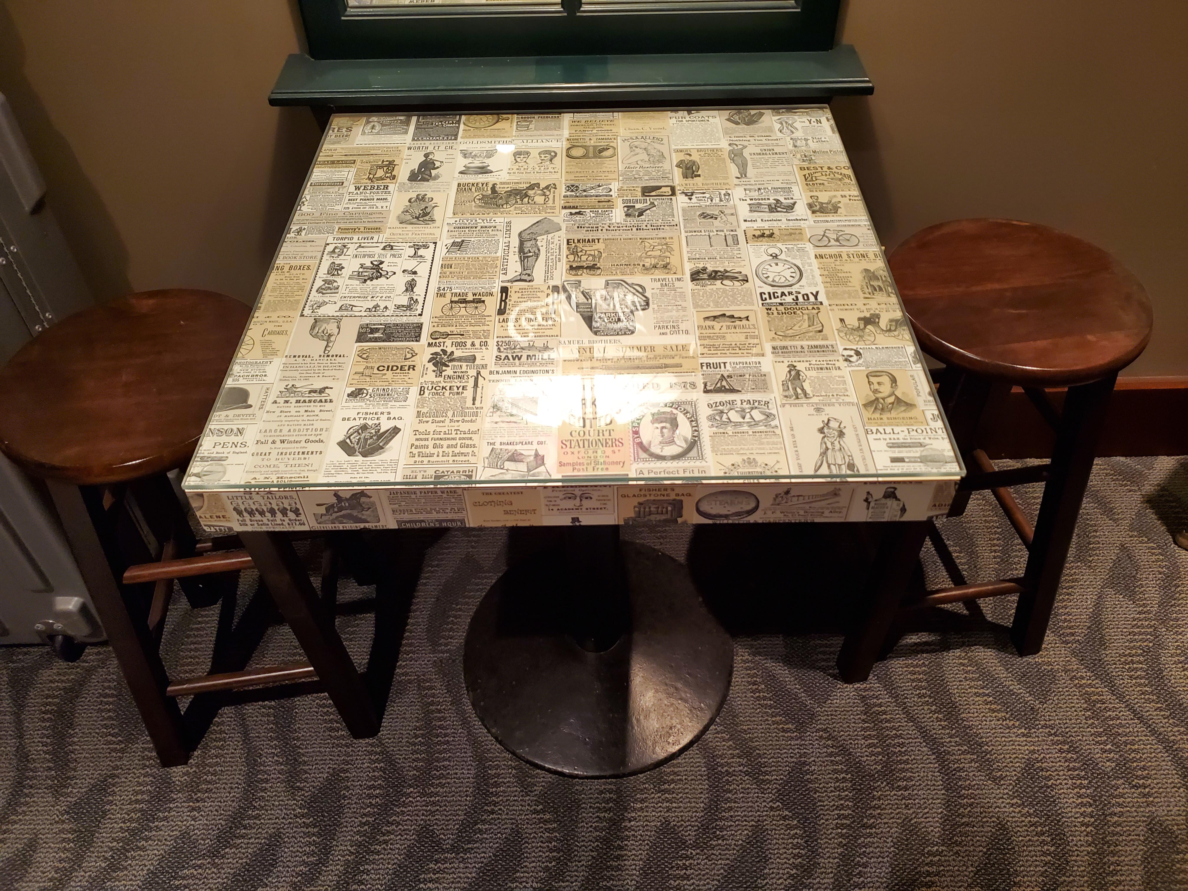 I own one of the original Wendy's tables that were all ordered to be