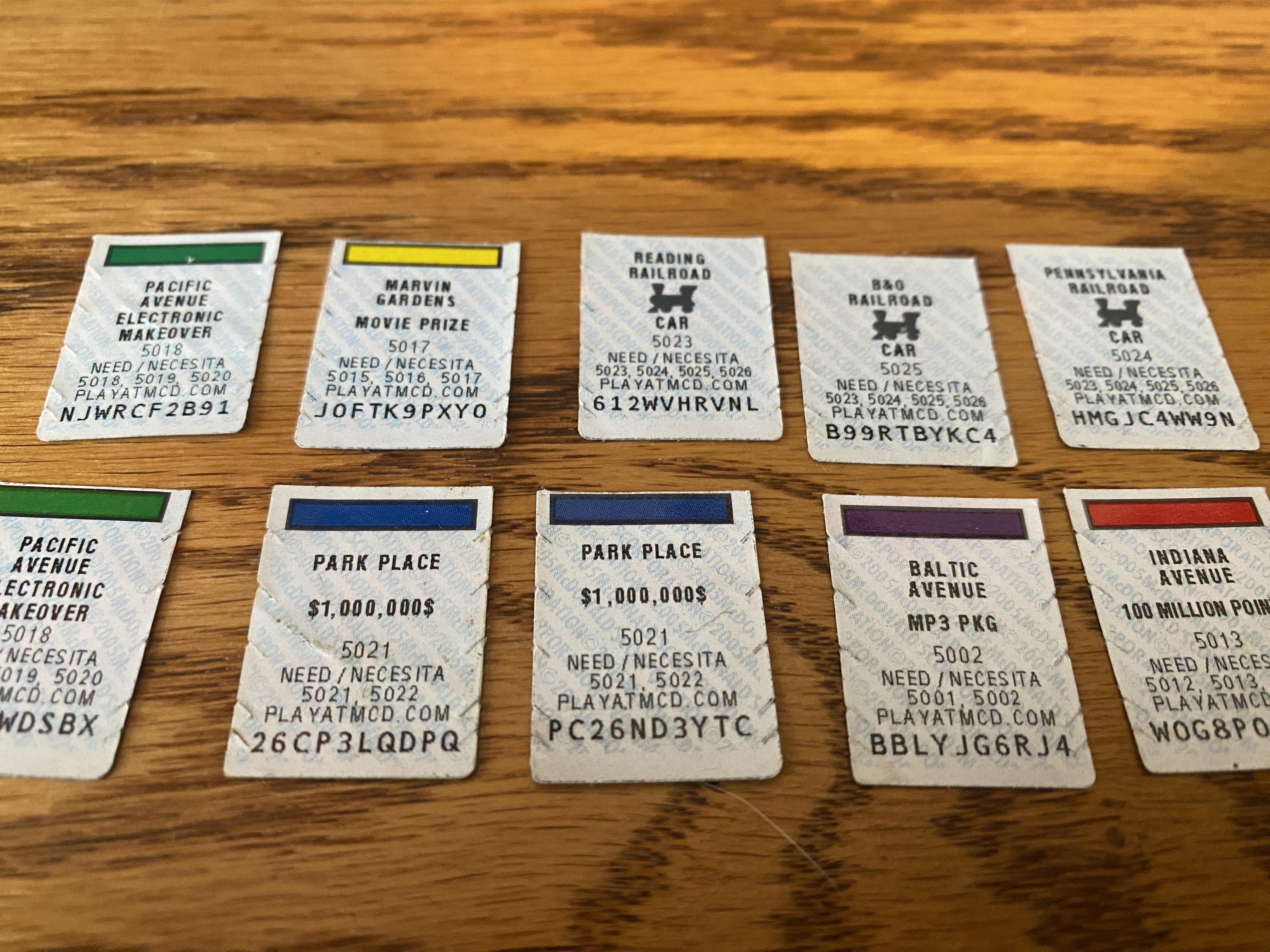 Remember the McDonald’s monopoly stickers? r/nostalgia