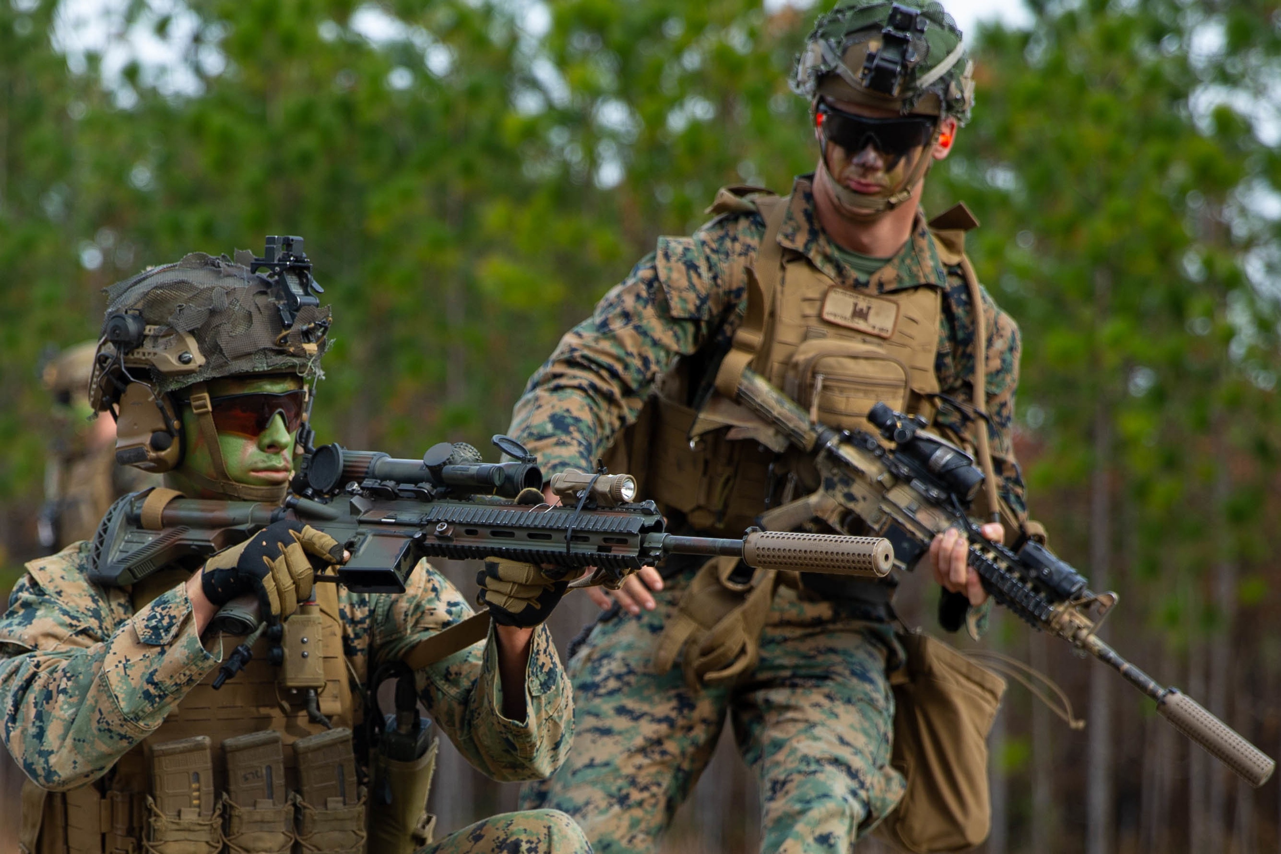 3rd Battalion, 2d Marine Regiment, 2d Marine Division training at Camp