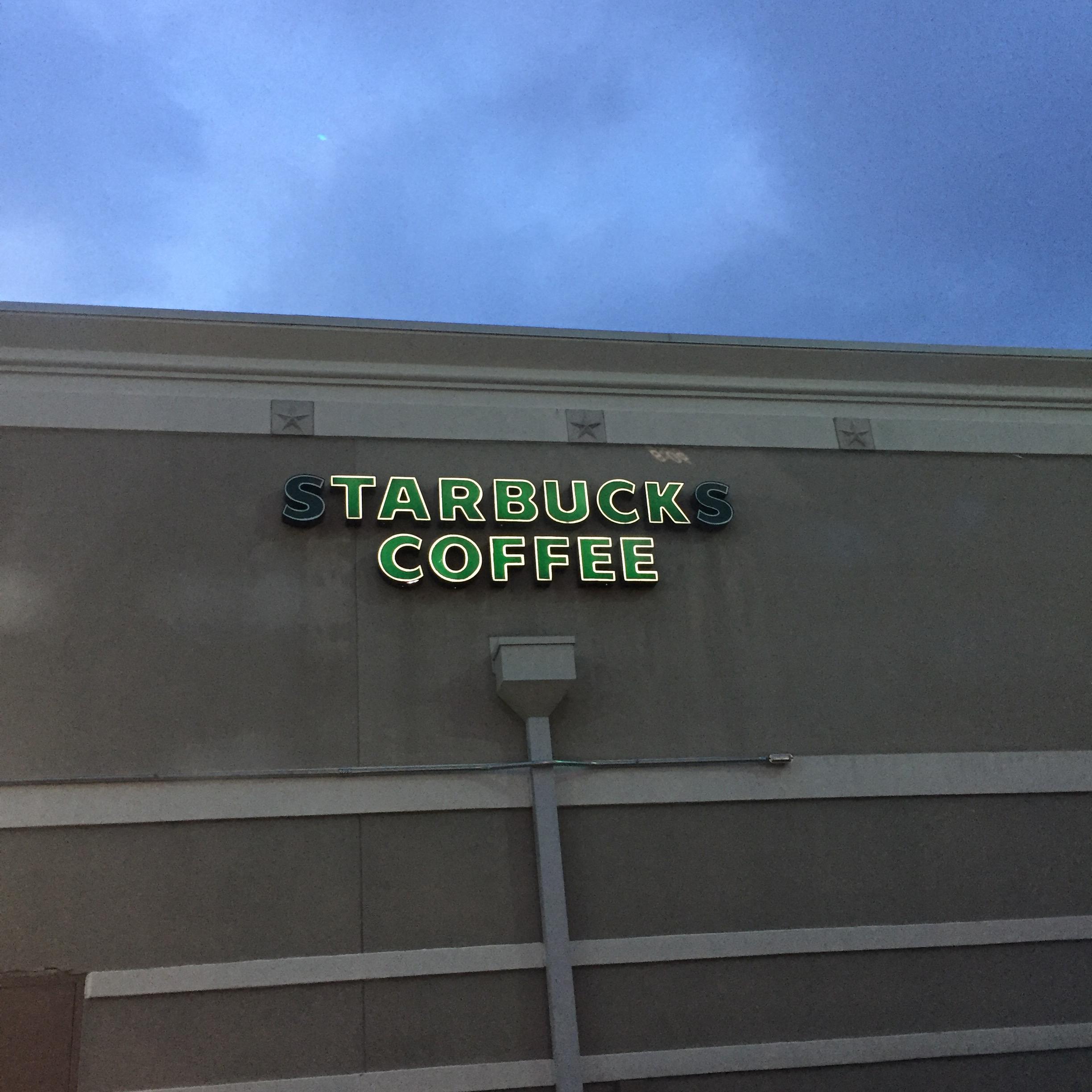 This Starbucks sign describes what their coffee tastes like quite