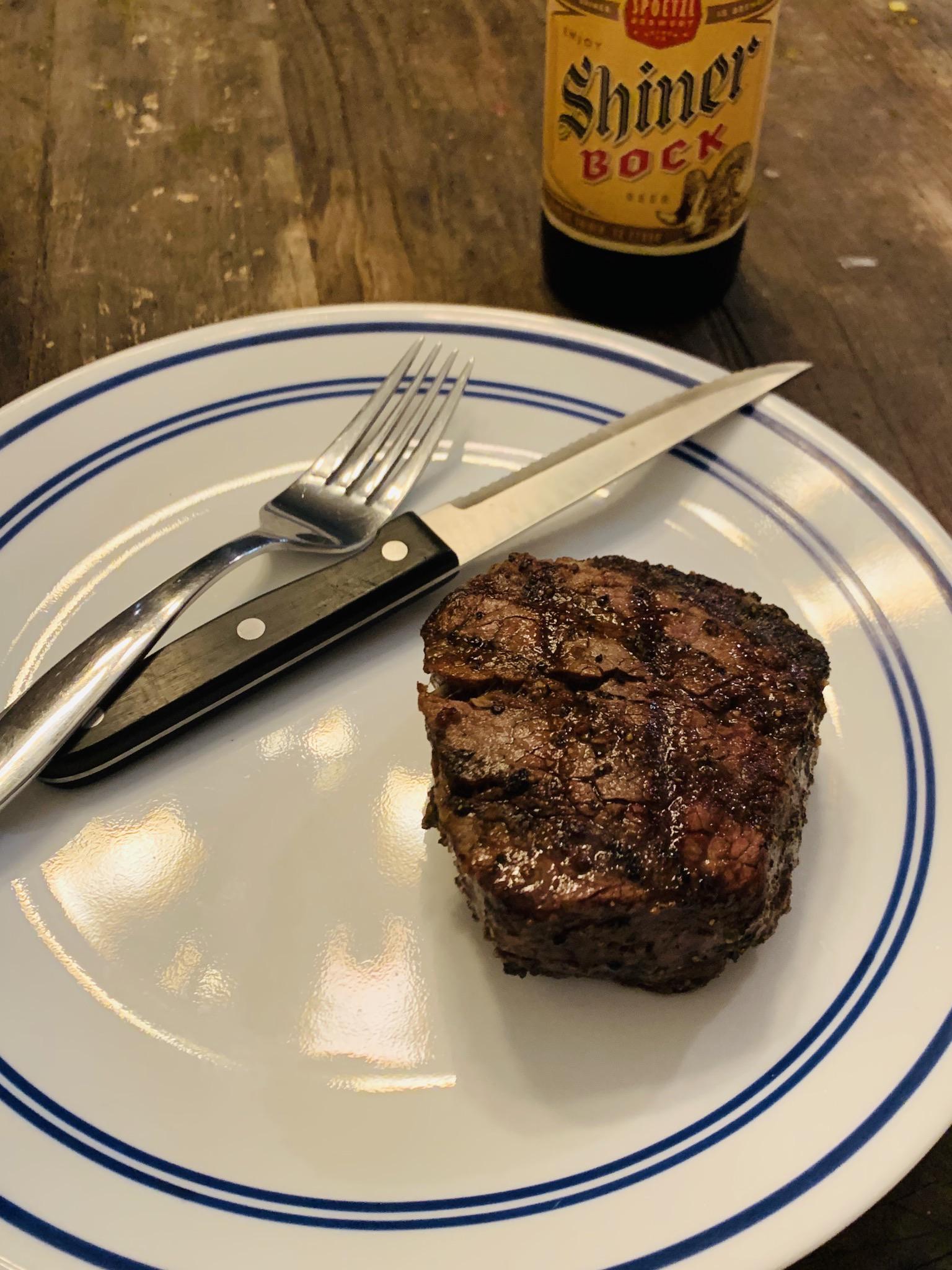 Steak with a side of beer r/steak