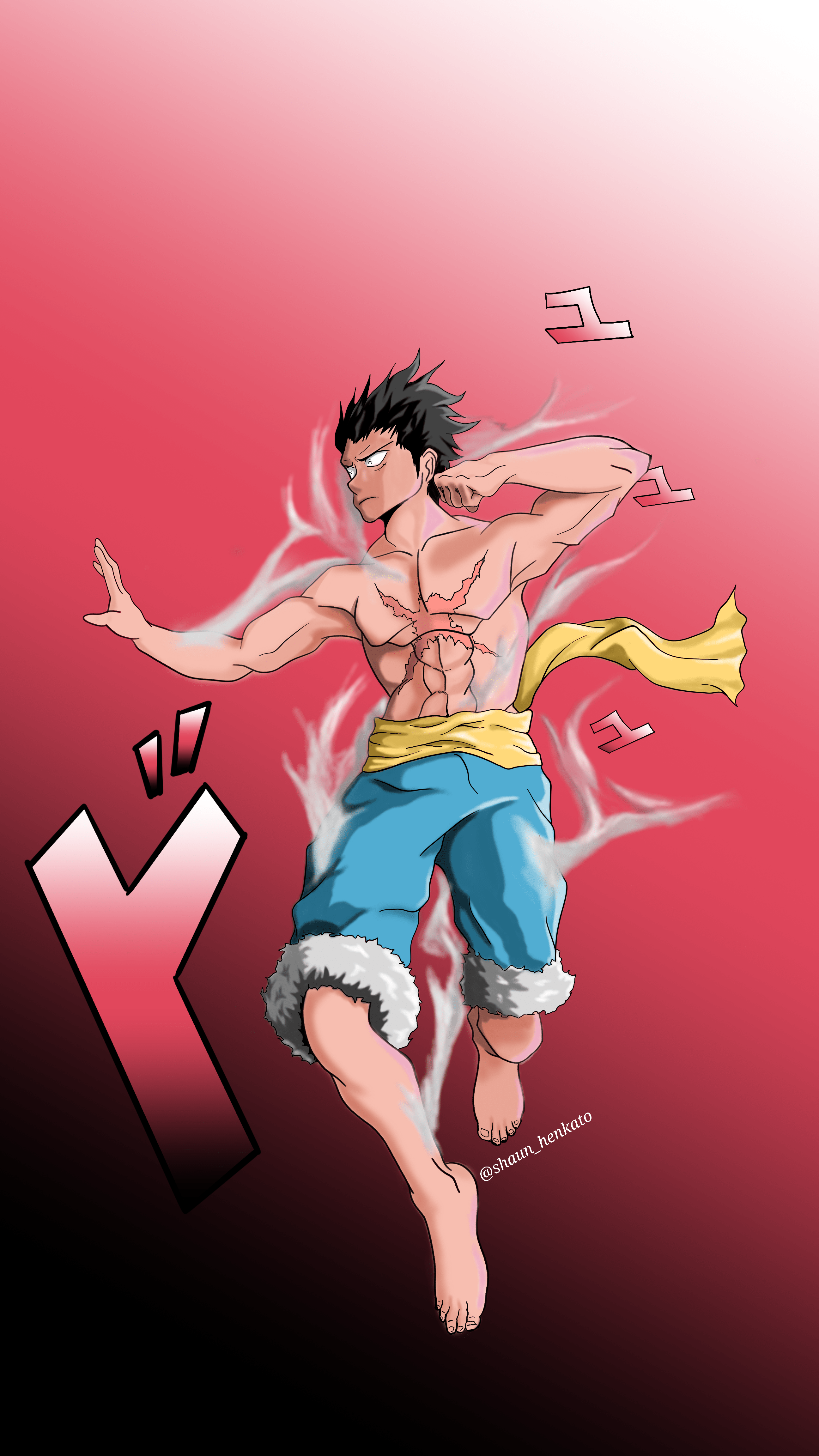 Finally got to draw Luffy OnePiece