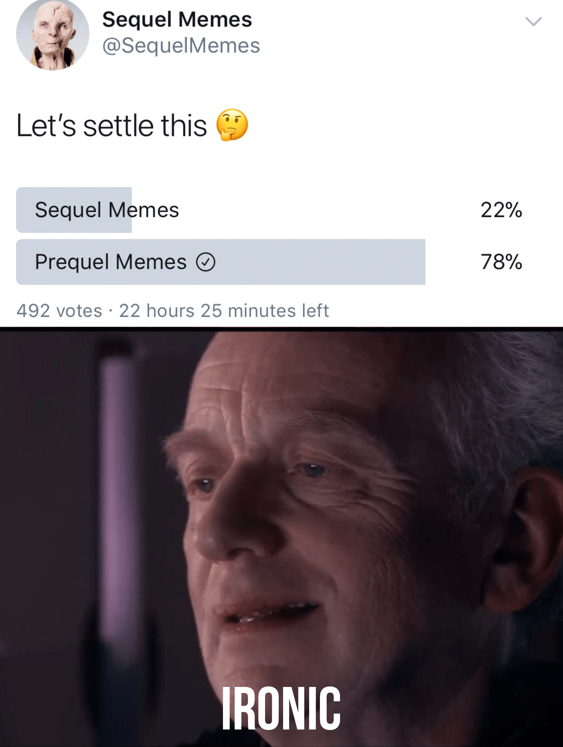 I love democracy. PrequelMemes