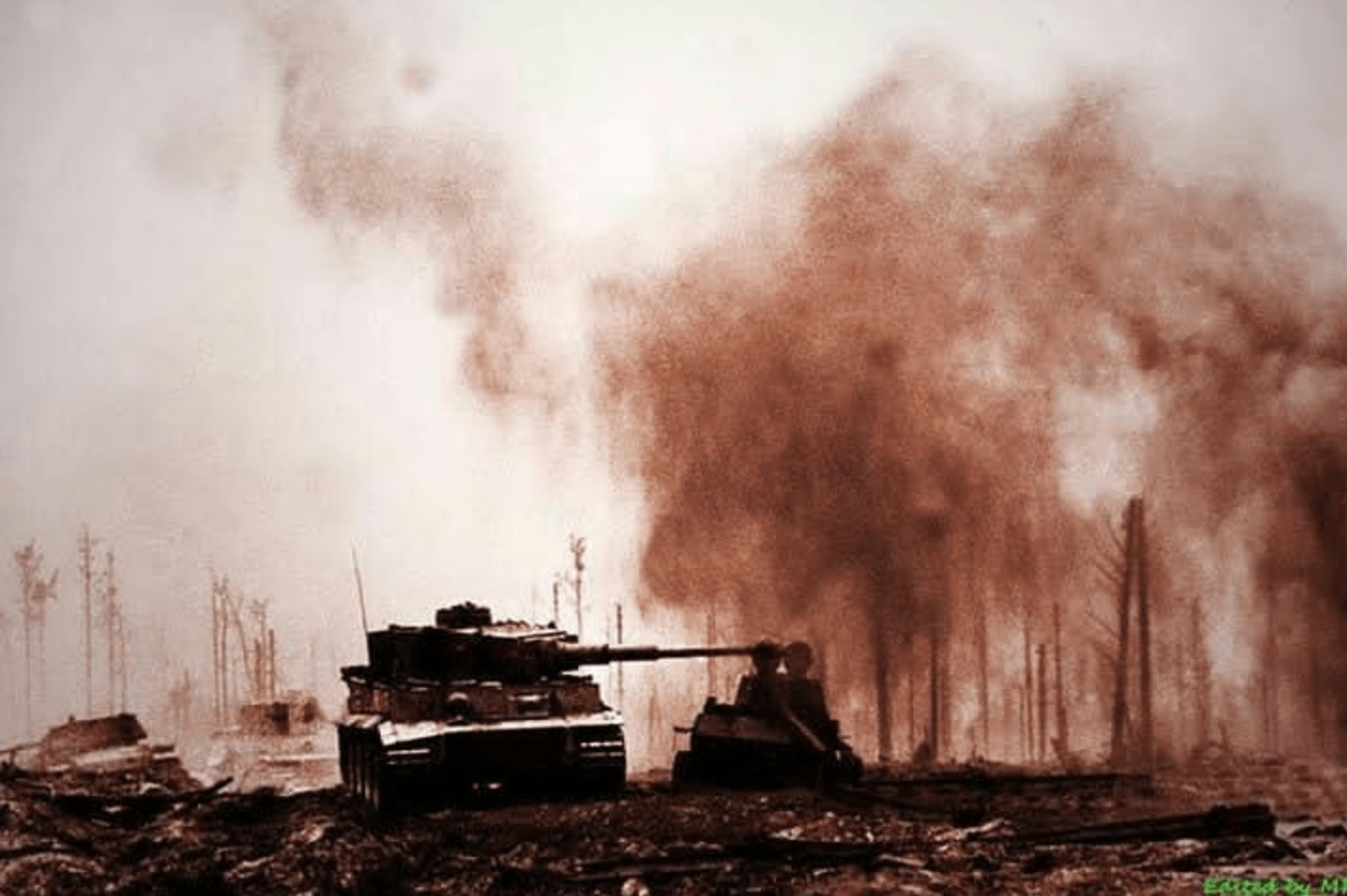 Tiger in action. July, 1943 Battle Of Kursk. r/wwiipics