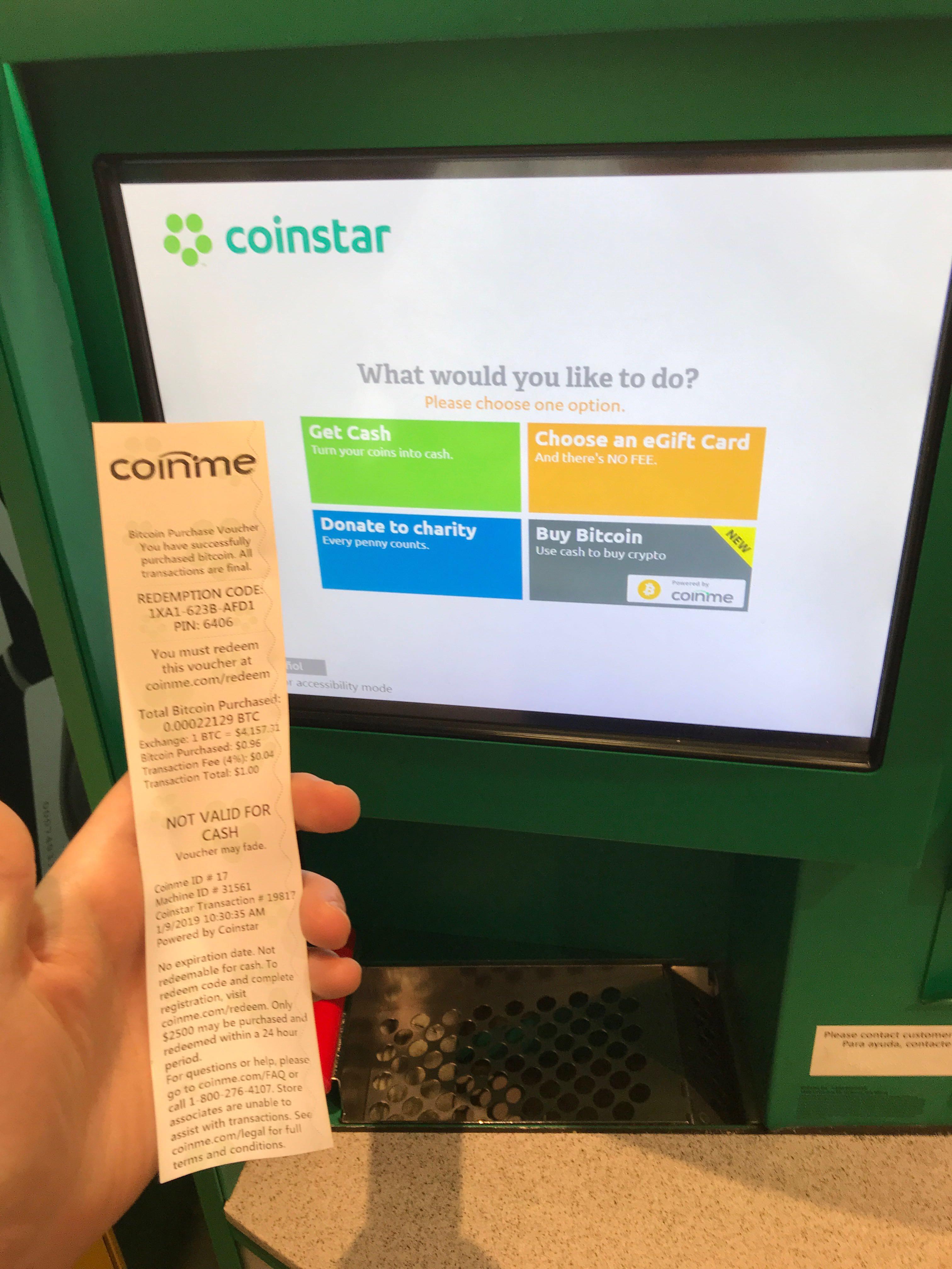 Buying bitcoin on one of 20,000 Coinstar machines r/btc