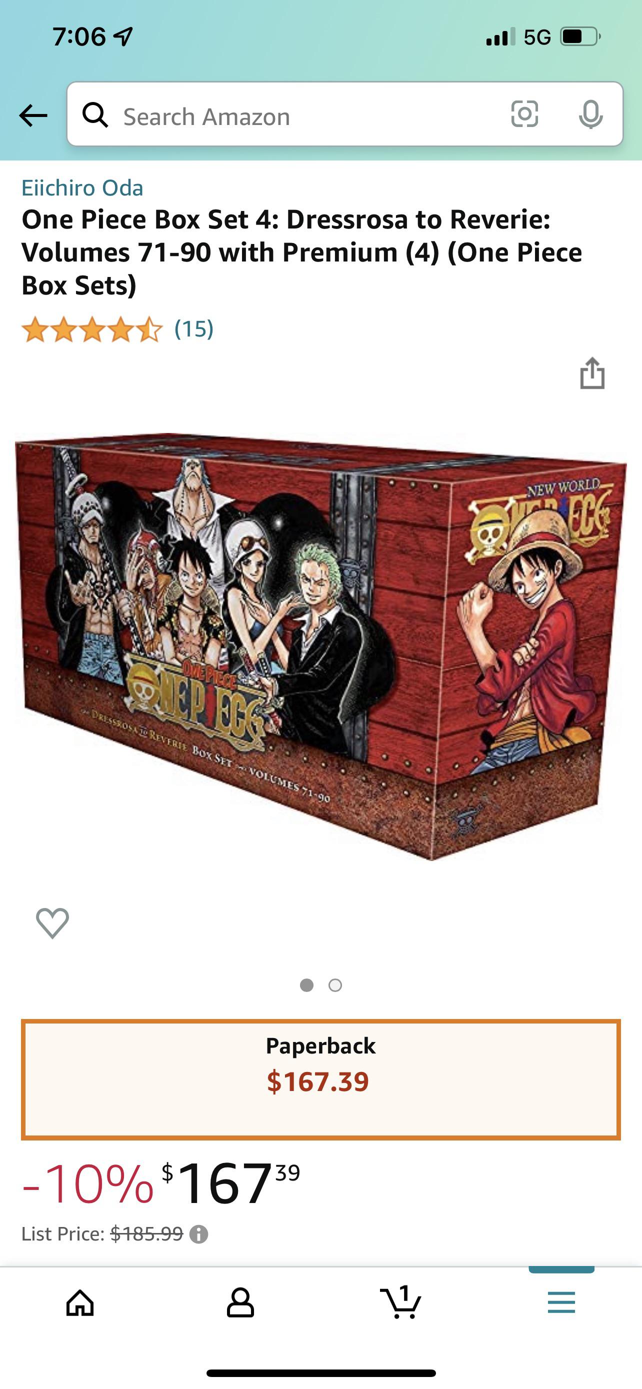 [US]One piece box set 4 Amazon mangadeals