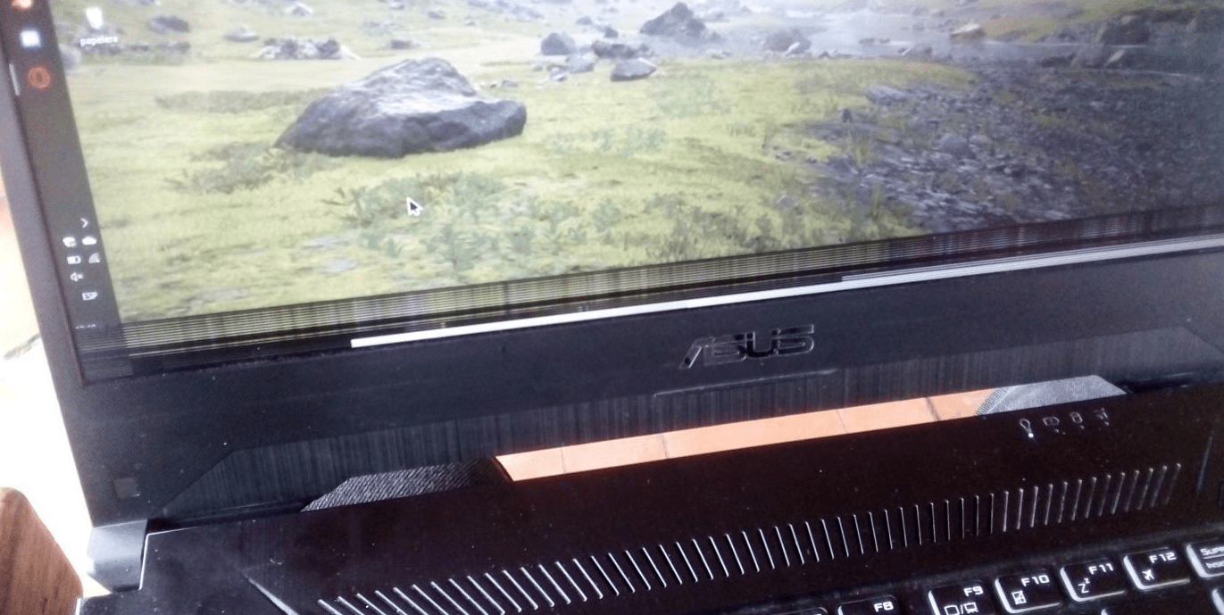 so... my asus tuf gaming fx505dt recently showed this weird issue at