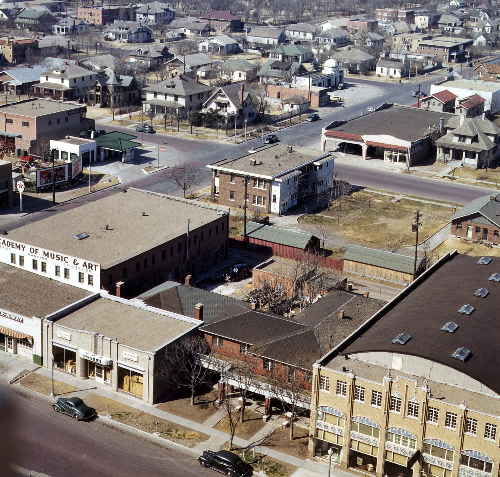 Amarillo, TX March 1943. Taken on Santa Fe R.R. trip. South Tyler SW