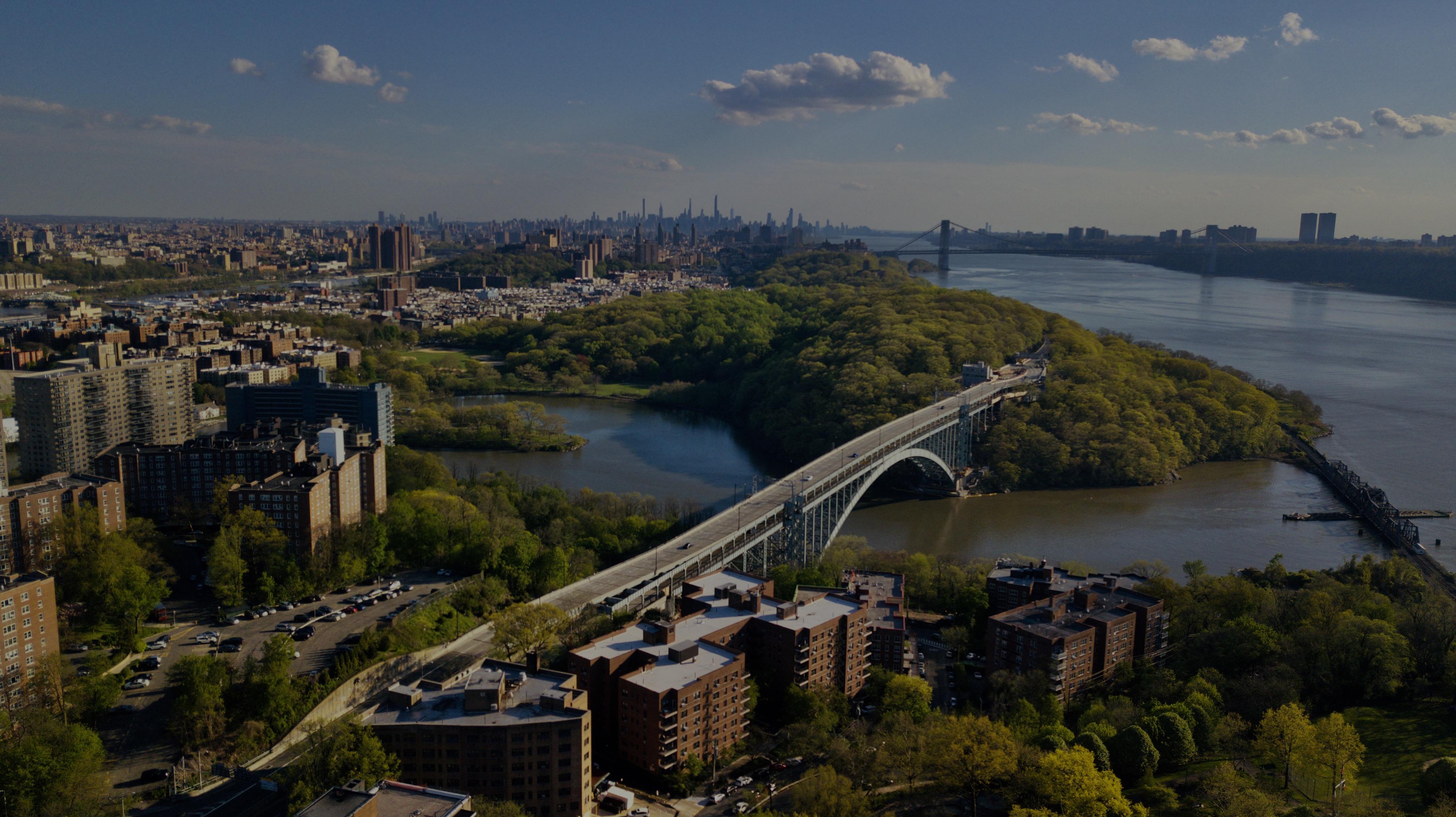 Henry Hudson Bridge In Riverdale , Bronx NY r/dji