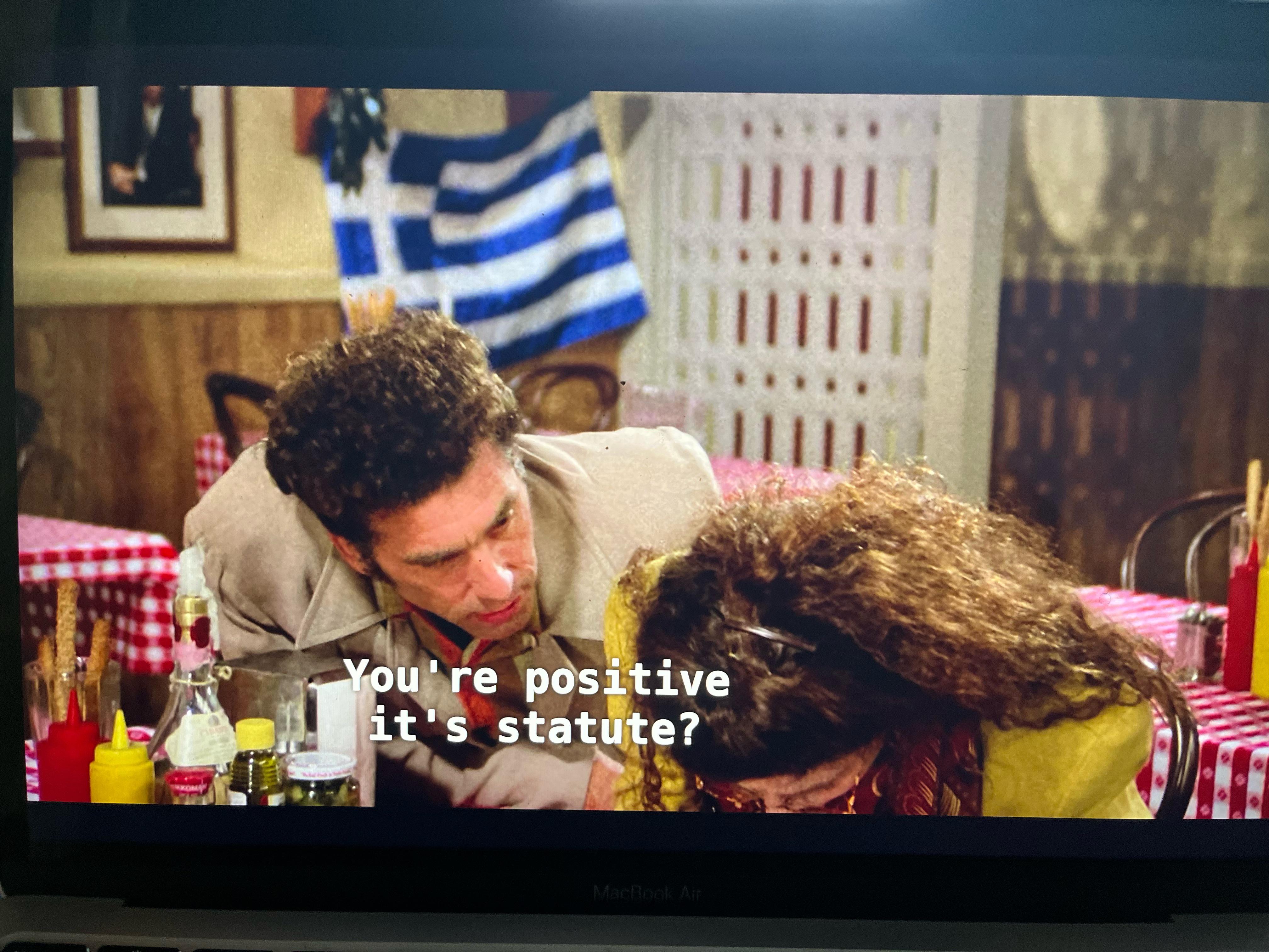 Statue or statute? r/seinfeld