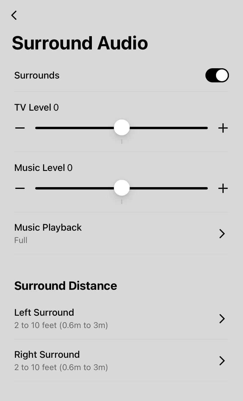 Just received my pair of sonos one sl. What surround audio setting do