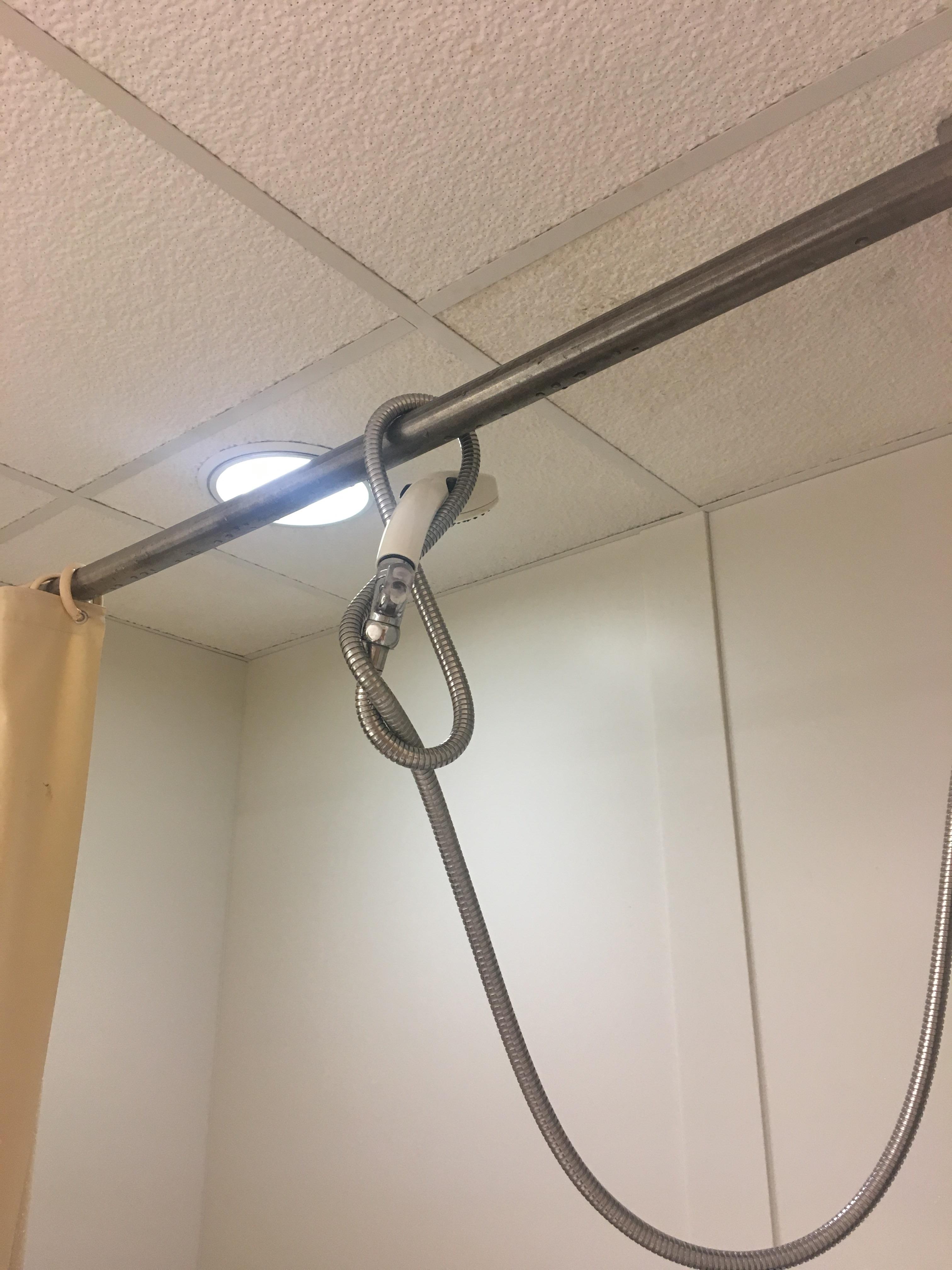 The shower head broke at my college. We have lots of engineers here r