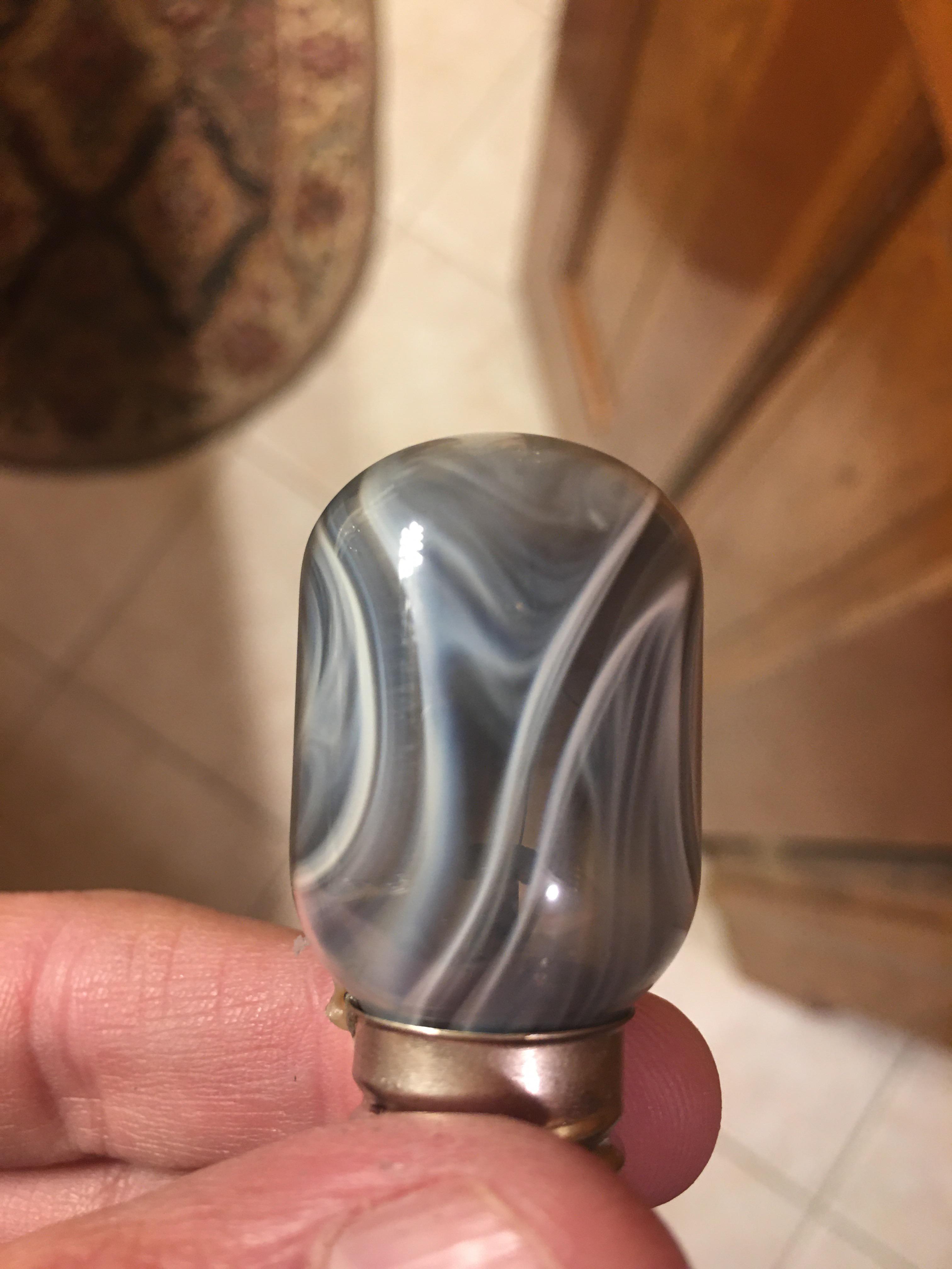 Burned out microwave bulb left this smoke pattern inside