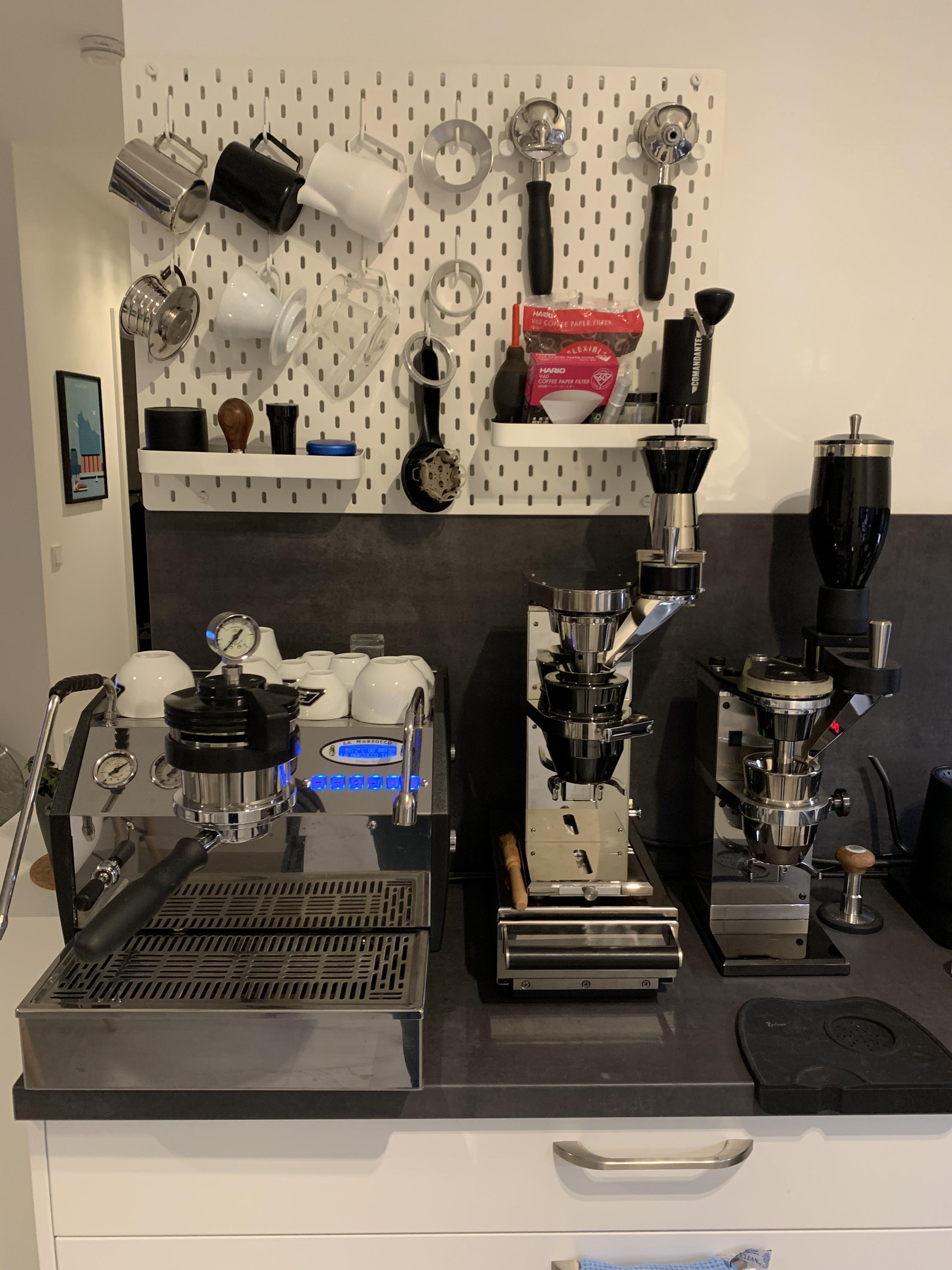 Coffee corner completed r/espresso