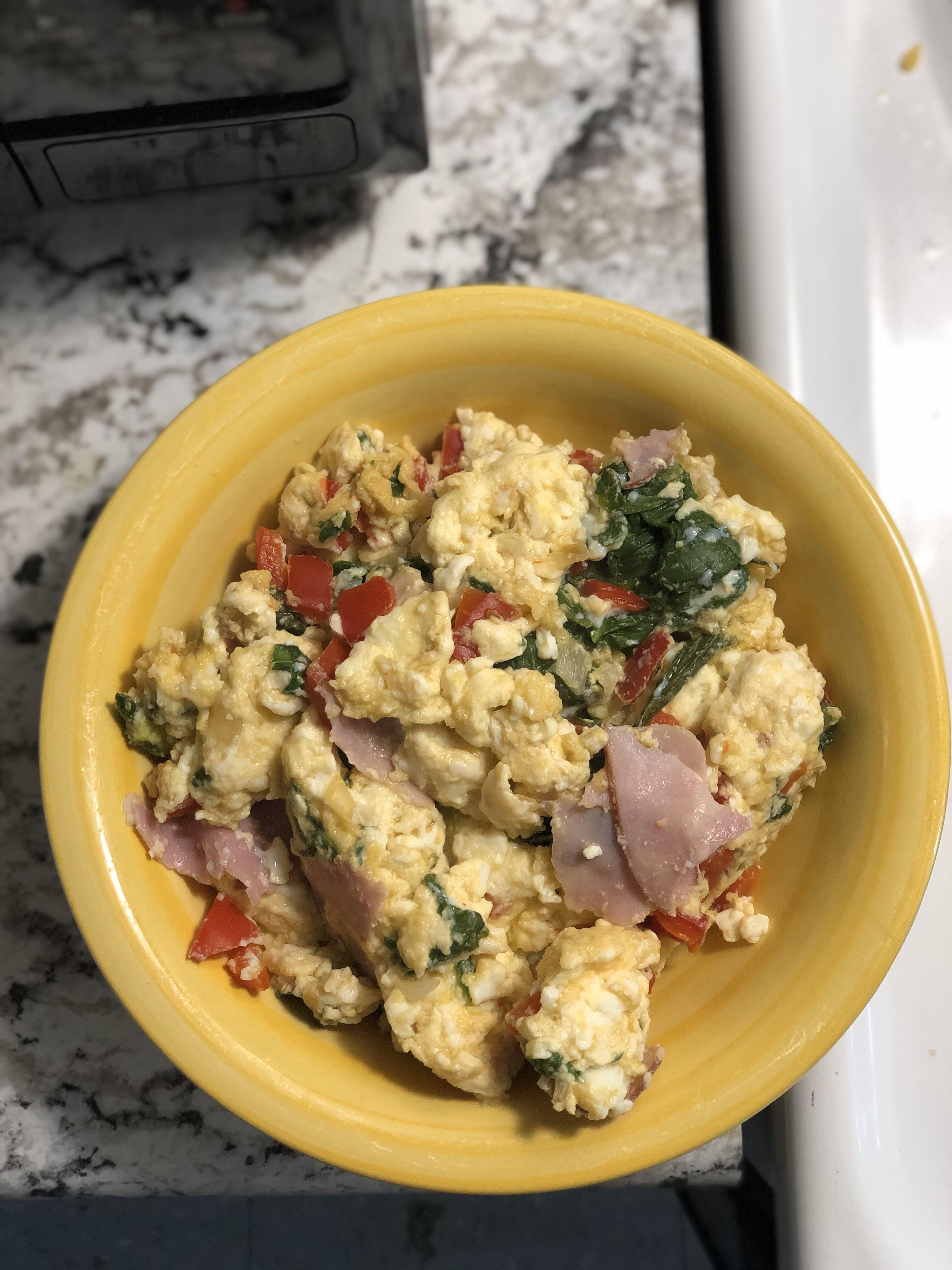 My version of Western scrambled eggs