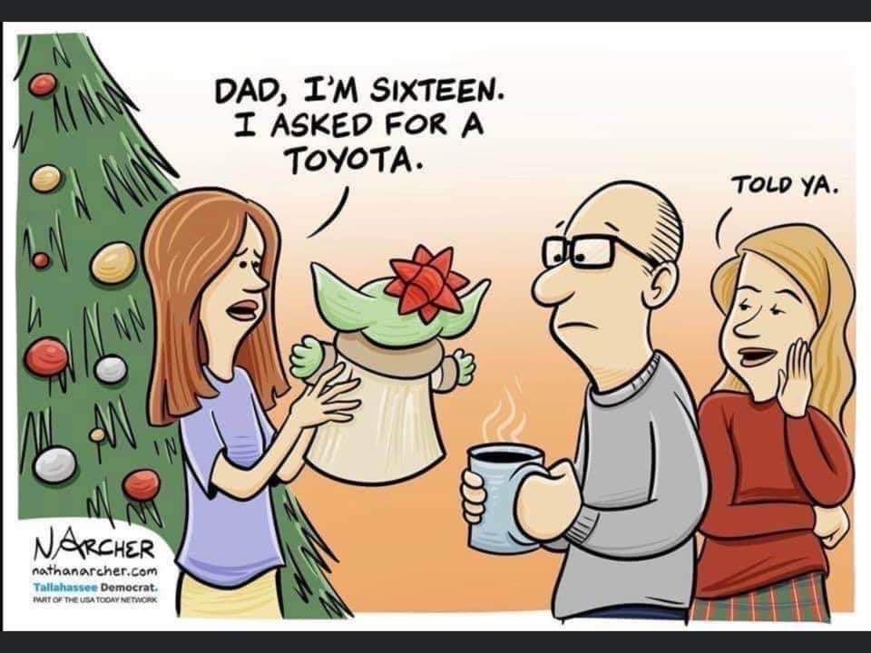The gift that keeps on giving. BabyYoda