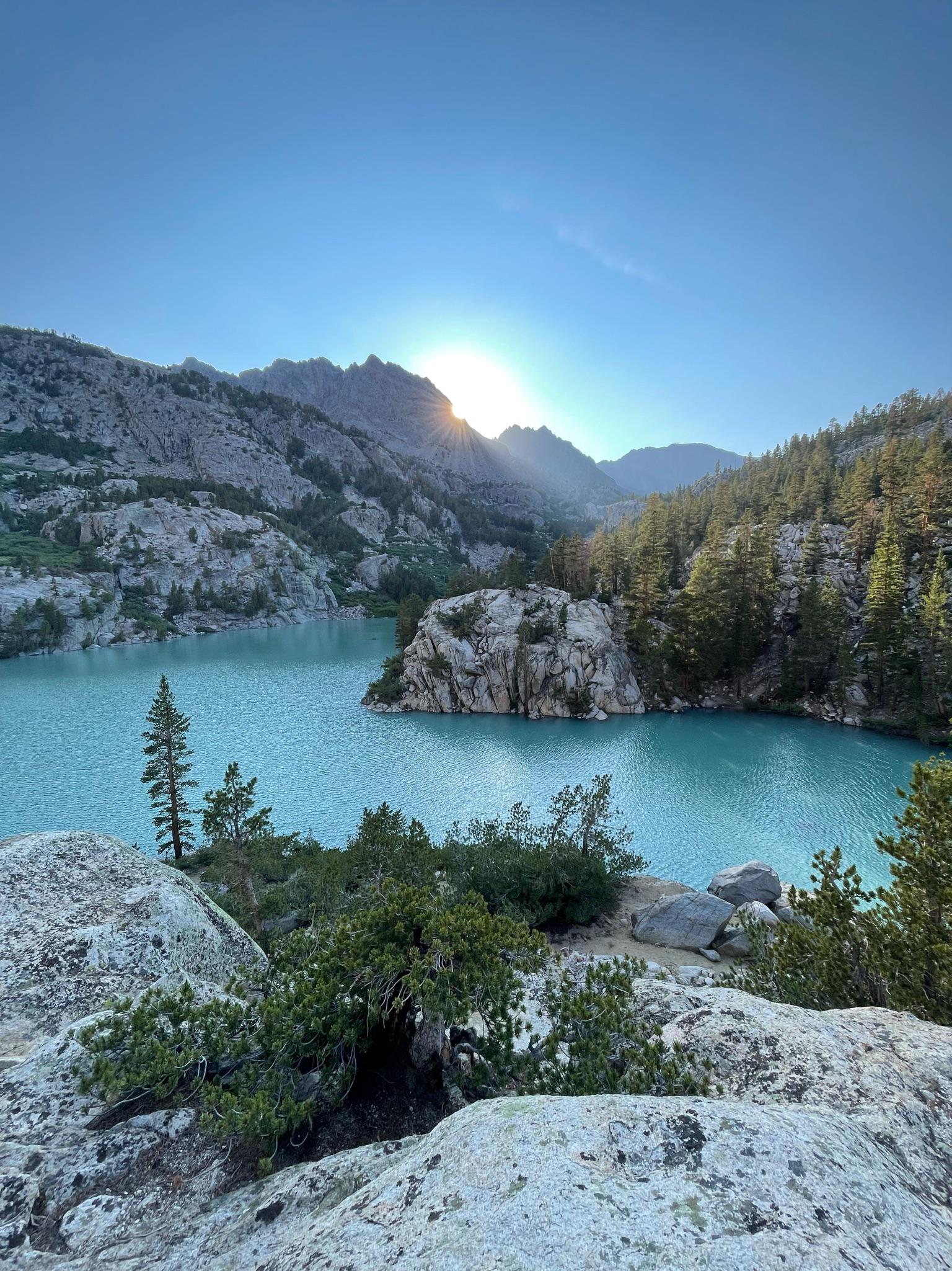 Best backpacking campsite view 2021 Big Pine Lakes California r