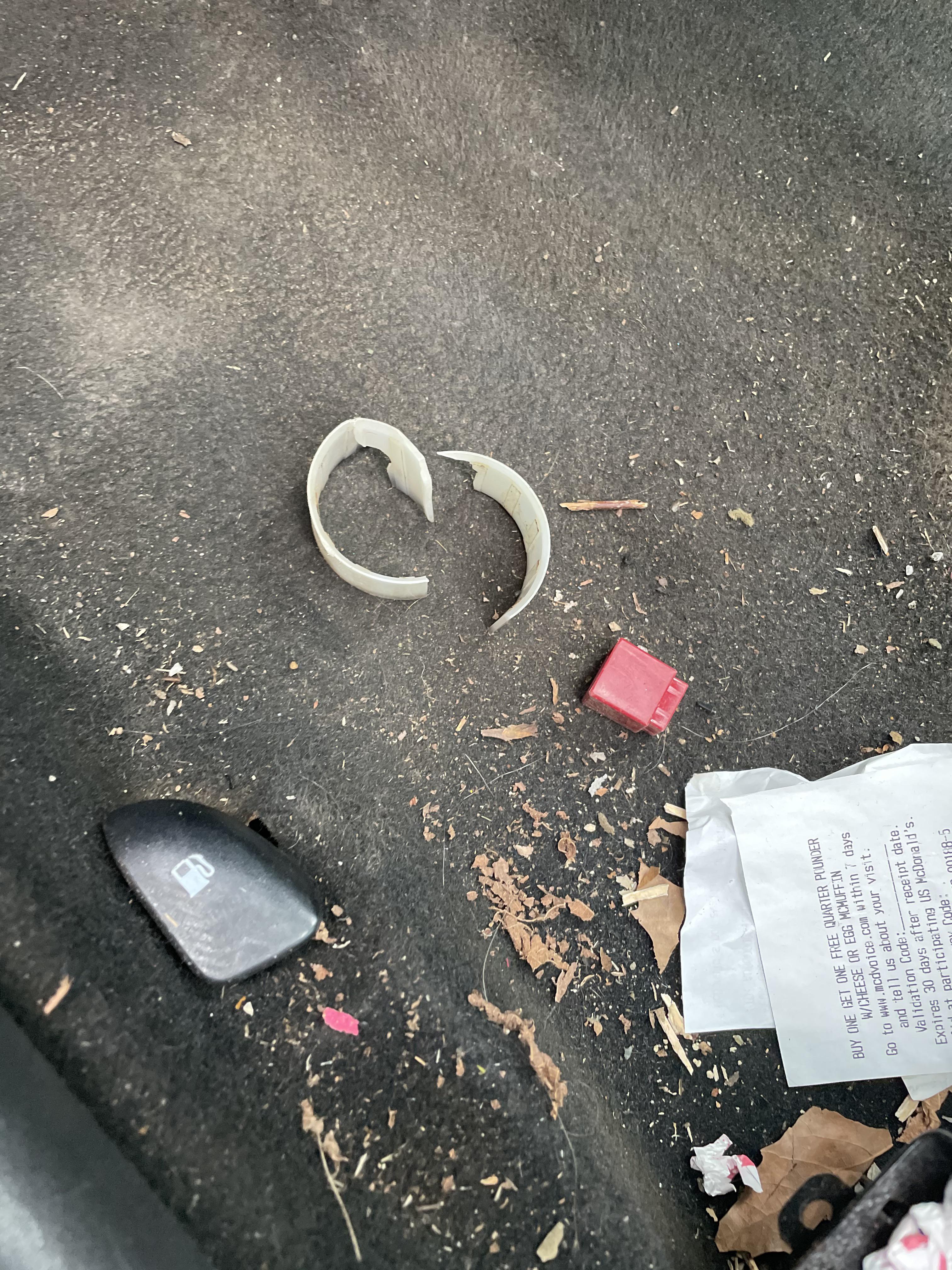 Loose steering wheel , this fell out... I read somewhere that this was