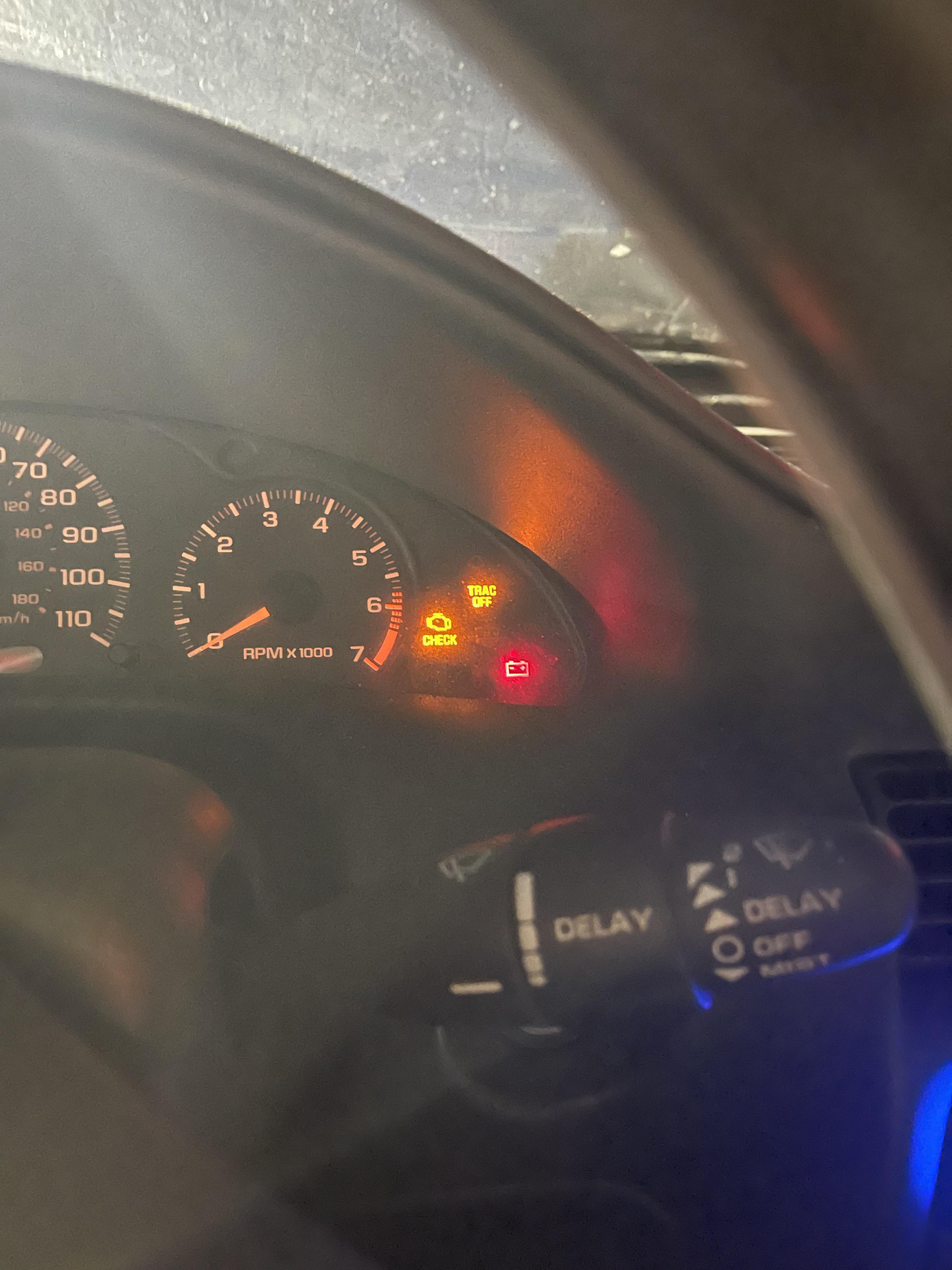 2000 Cavalier 2.2, 168k miles. These lights come on, power steering