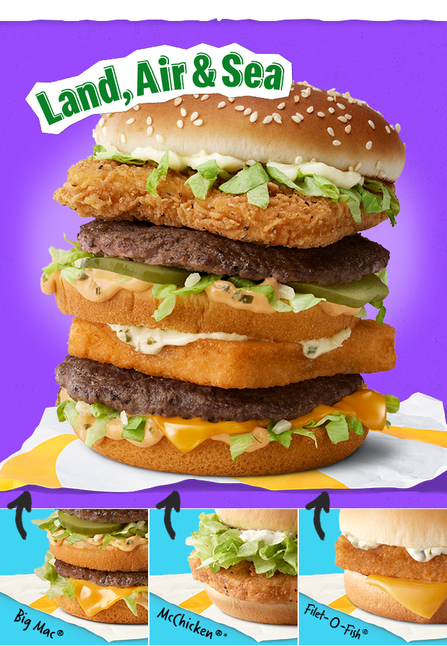 McDonald’s new Land Air and Sea abomination. Yes, this is an official