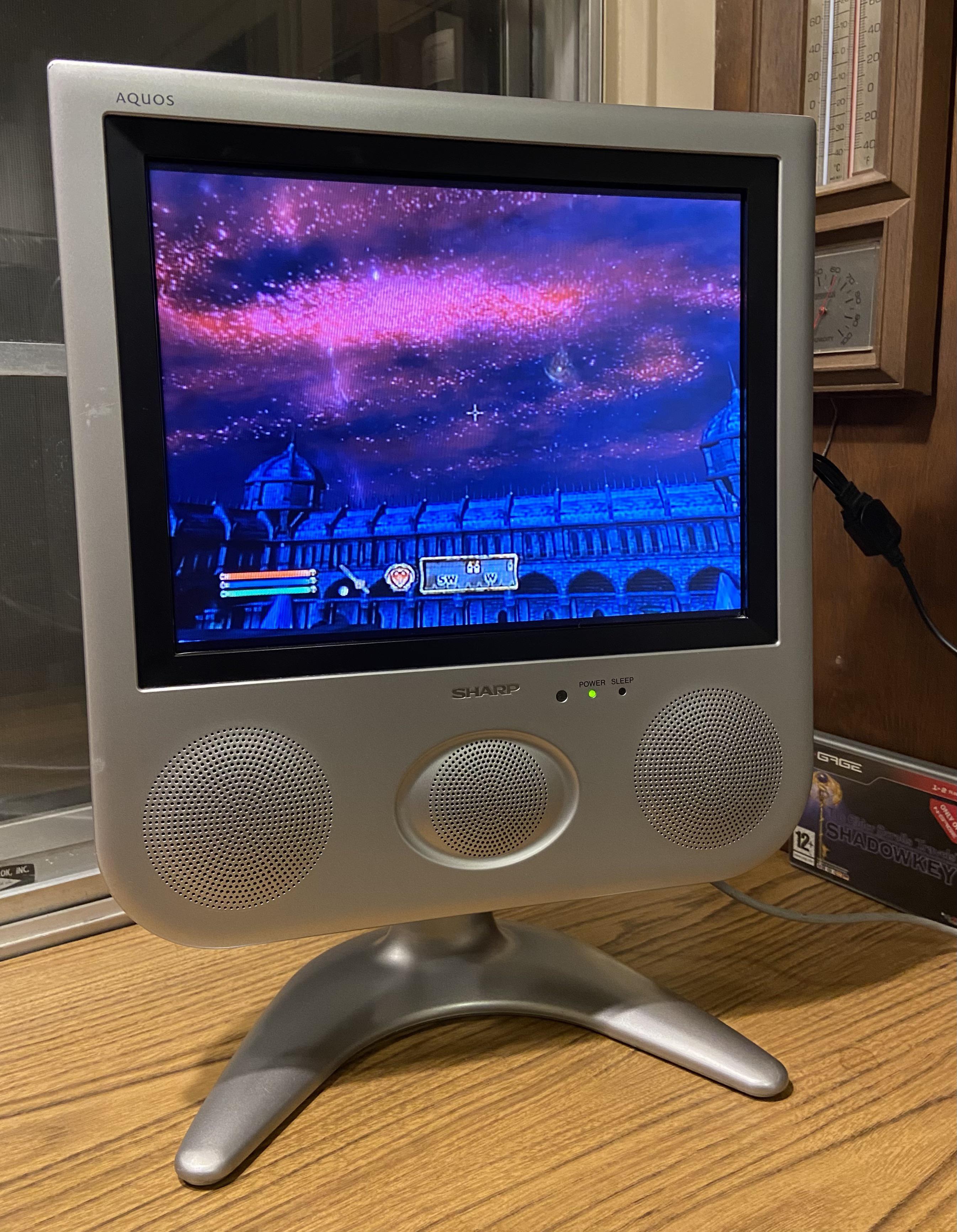 Picked up this old school Sharp LCD TV from 2003… and I knew exactly