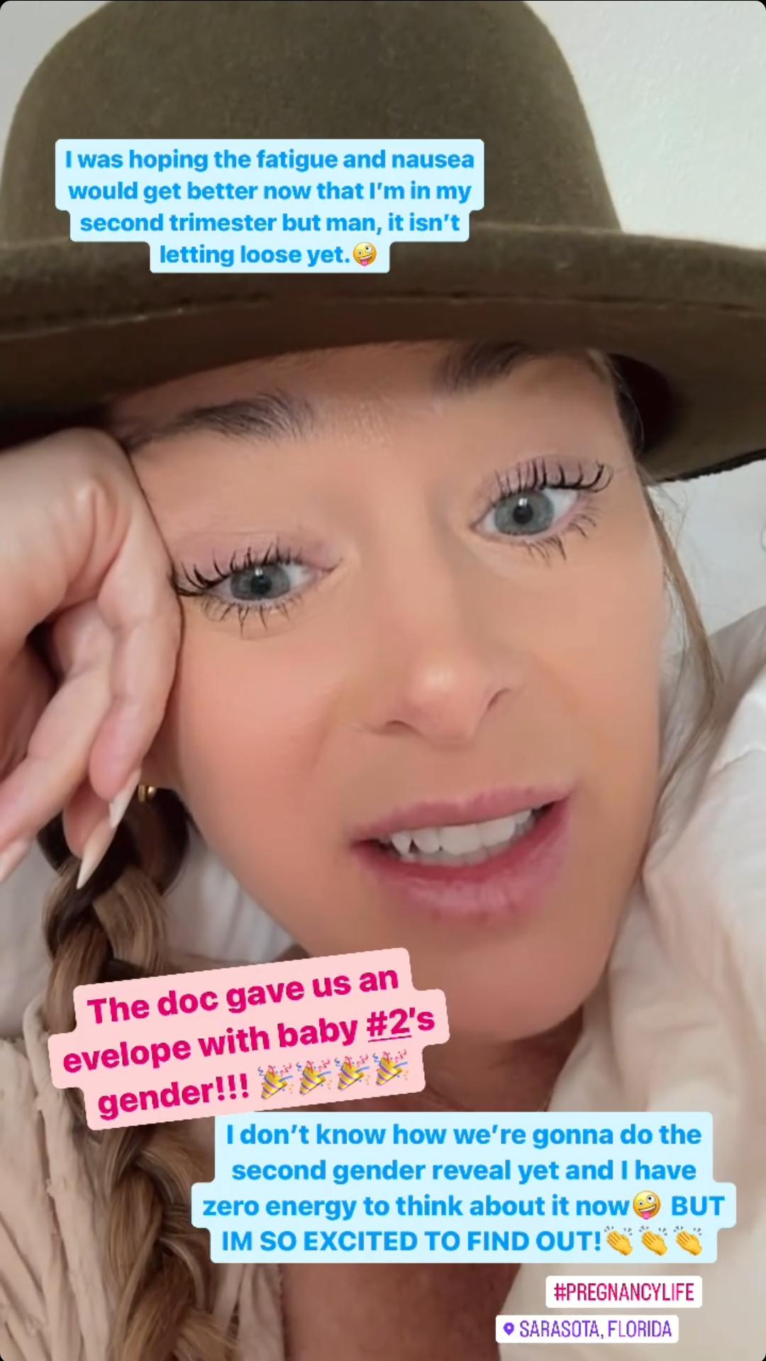 Did she sleep in her outfit from yesterday including her Big Dumb Hat