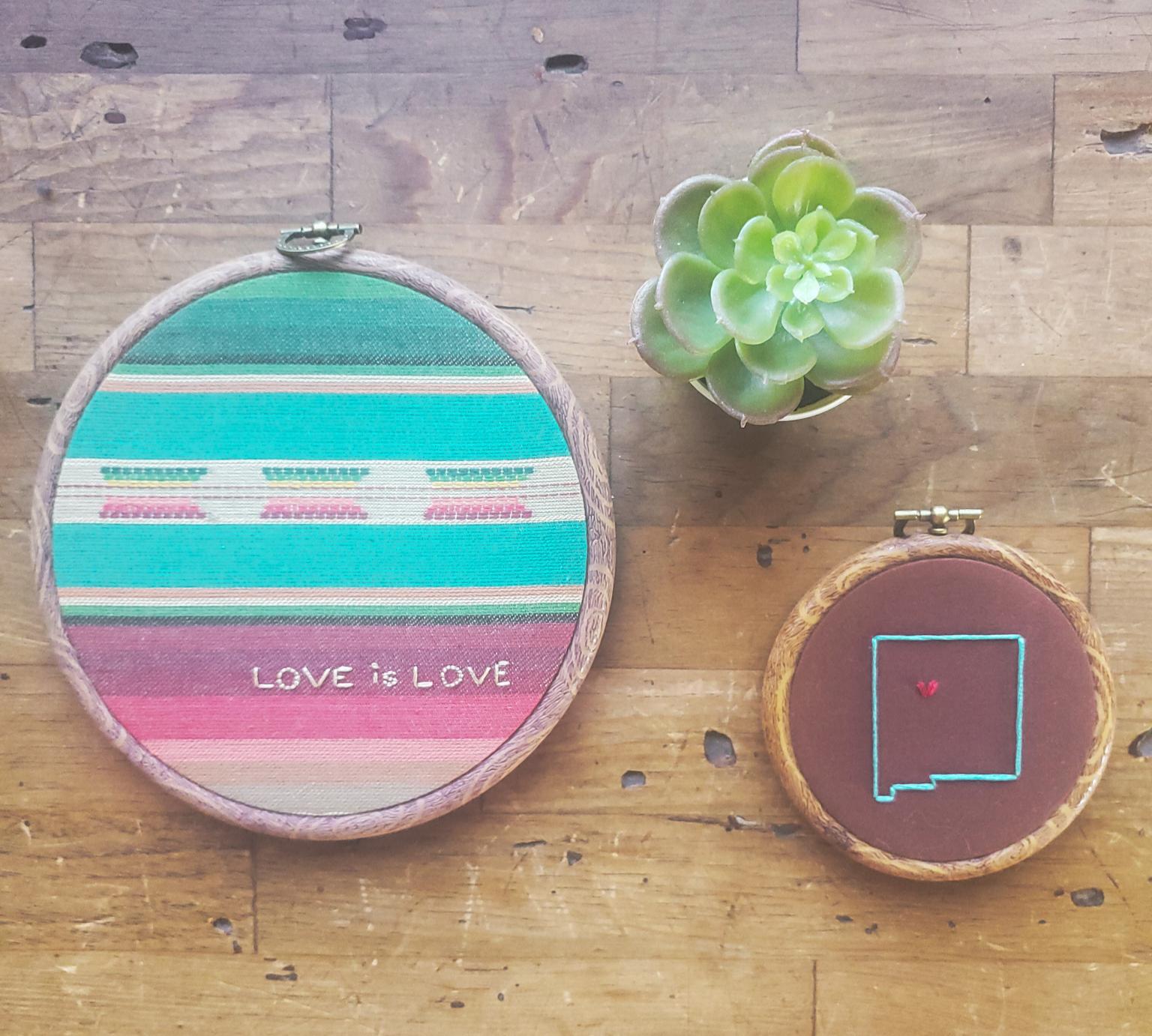 Made for a lesbian friend in Albuquerque, NM. (Any advice on stitching