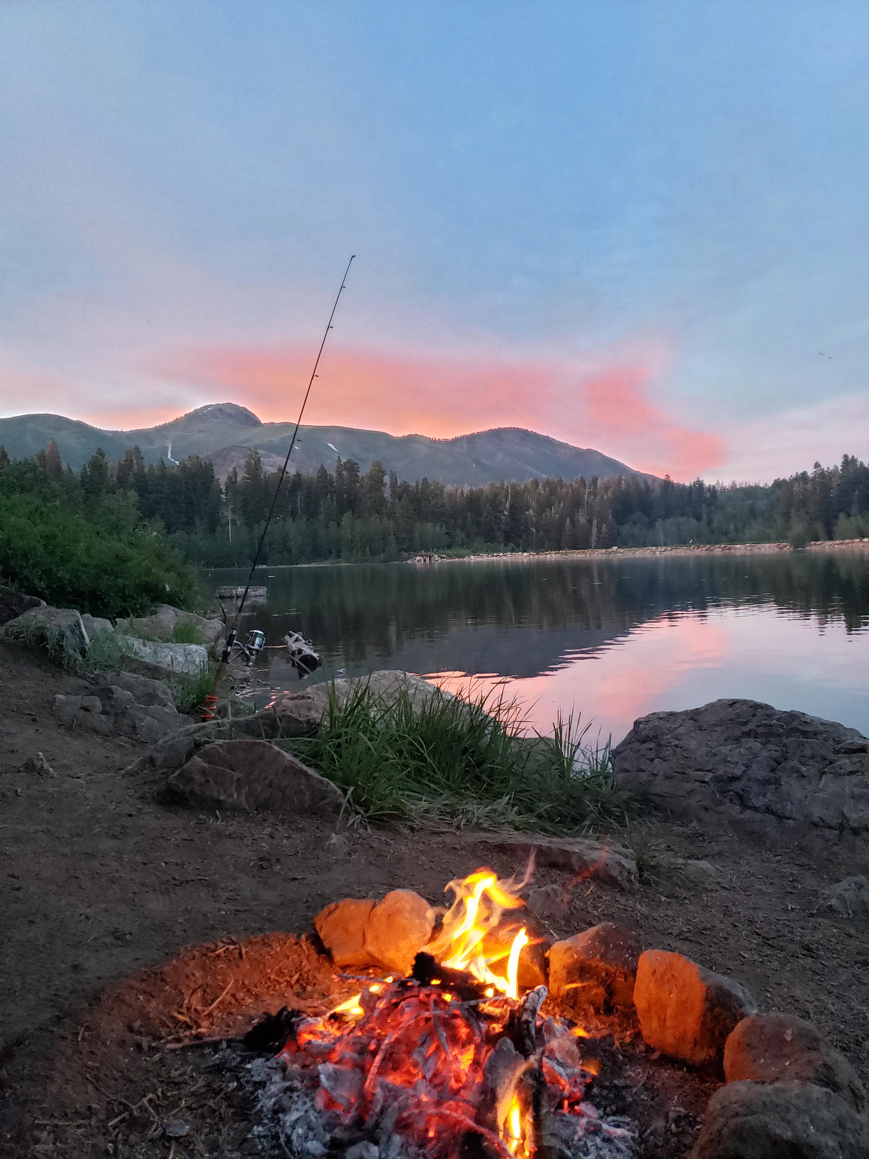 Late night fishing trip... Beers, sunset, fish..that's what it's all