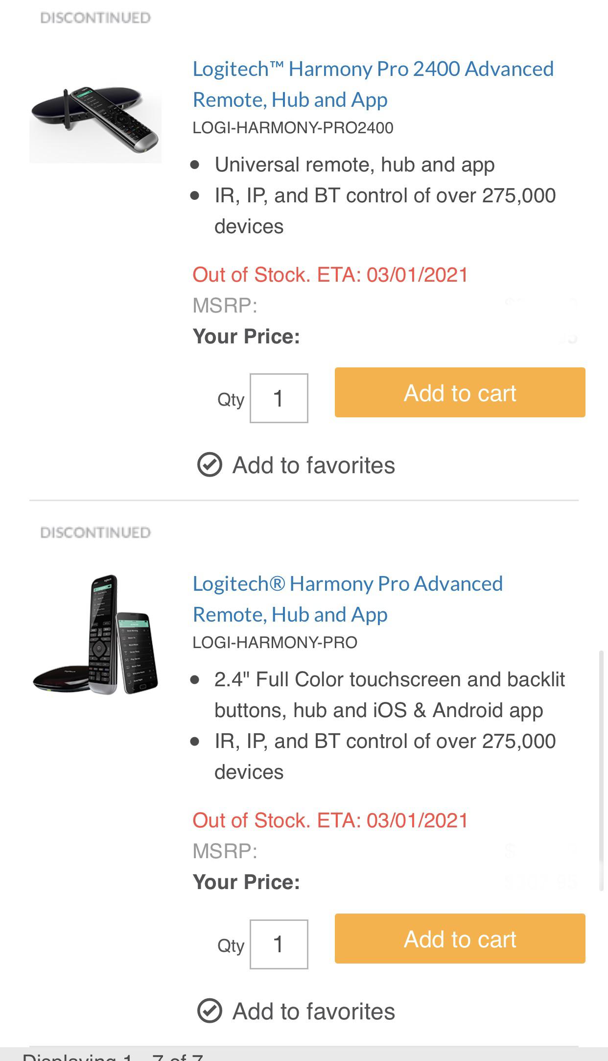 The end of Harmony? From SnapAV dealer site r/smarthome