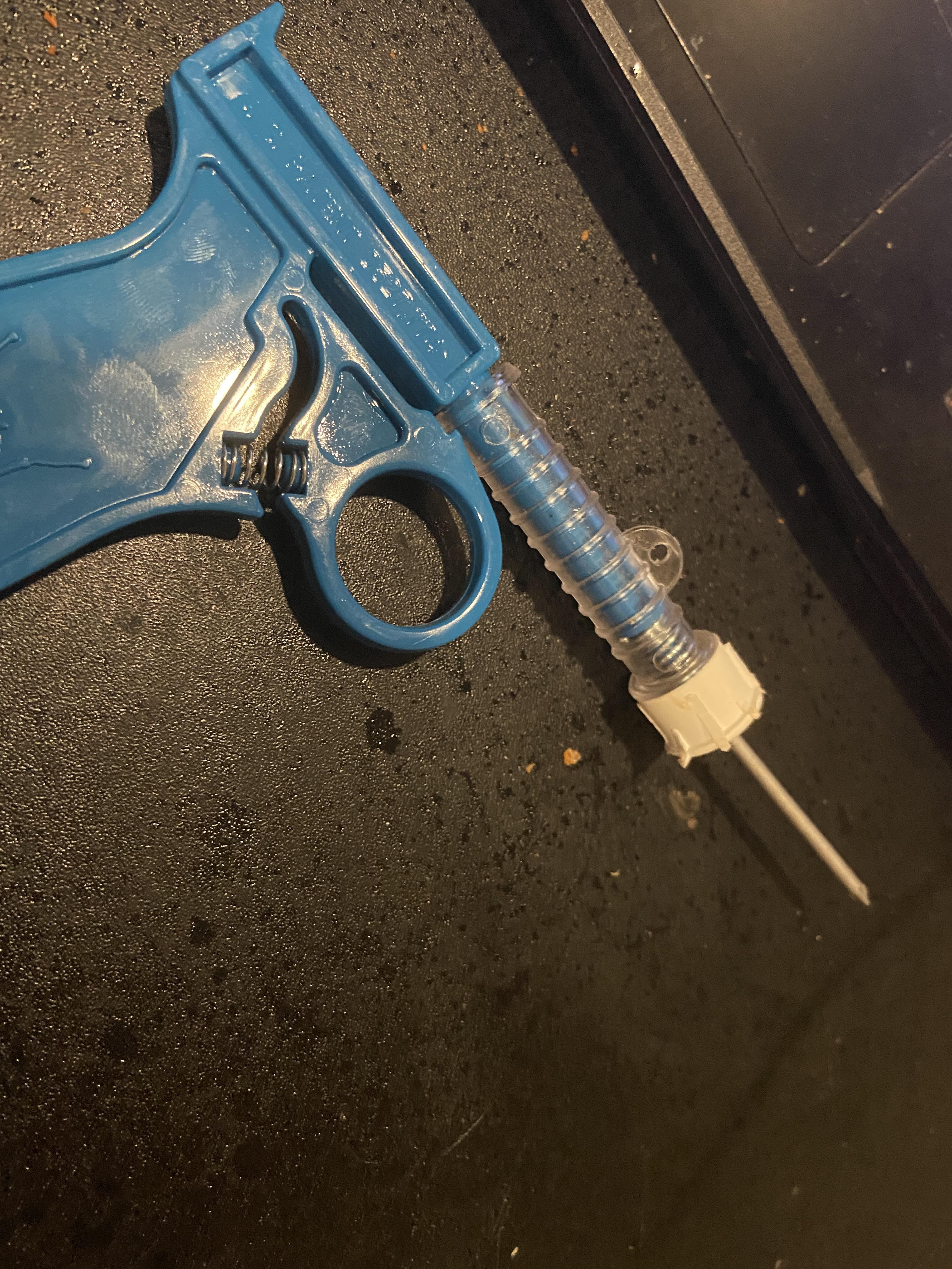 It was originally a fly swatter, turned nailgun! r/mildlyinteresting