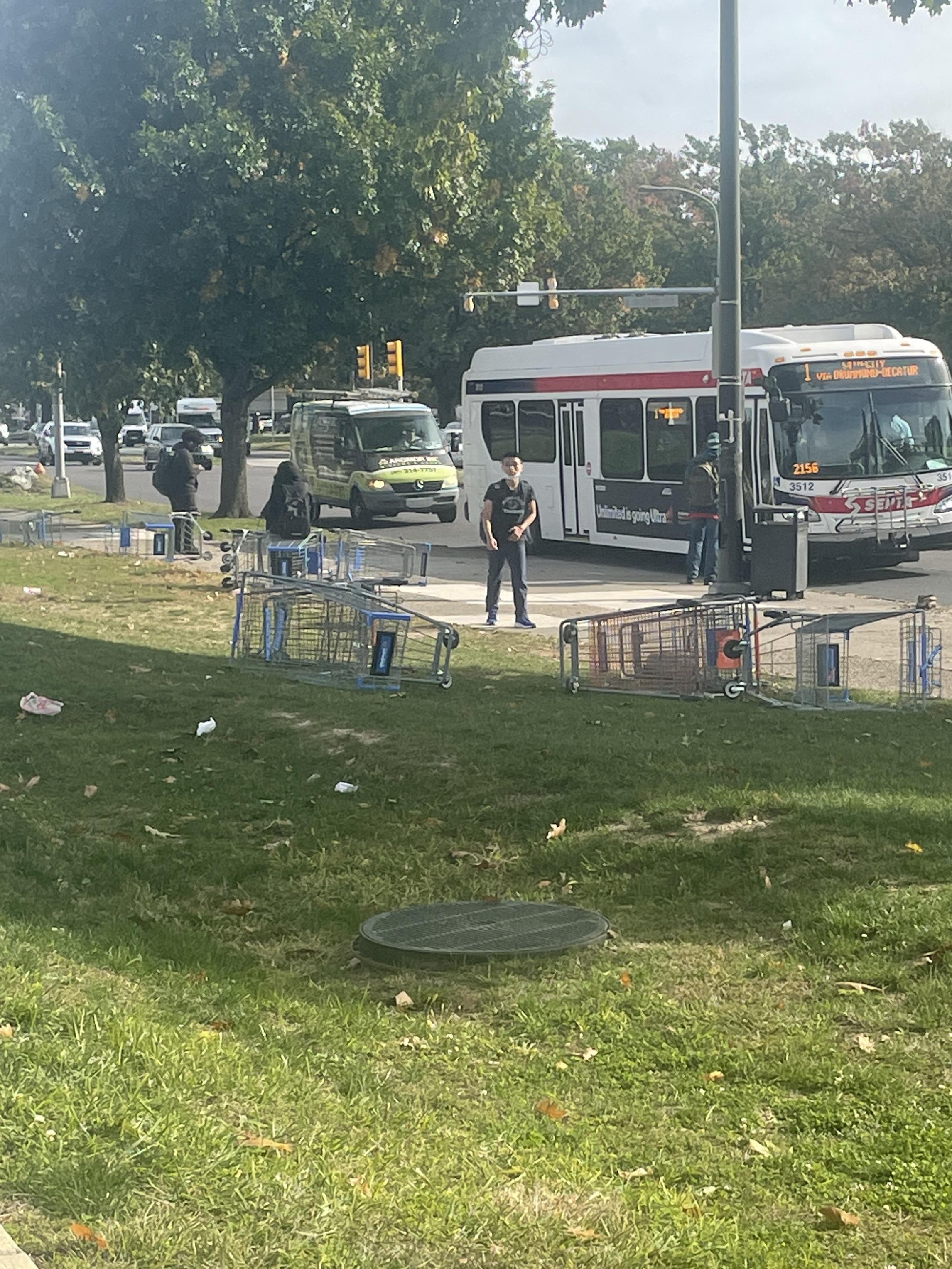 At one of the busiest bus stops in Philadelphia, people have to use